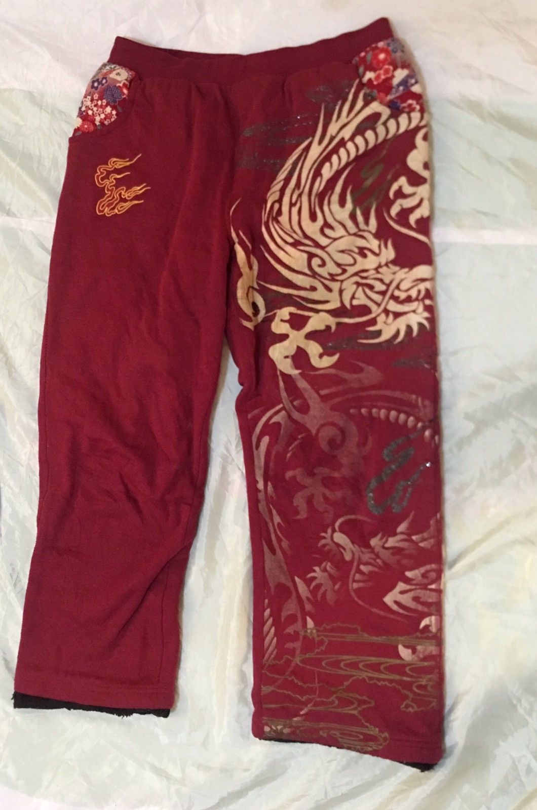 Designer × Japanese Brand × Vintage Sukajan Jogger Dragon Series Size US 32 / EU 48 - 1 Thumbnail