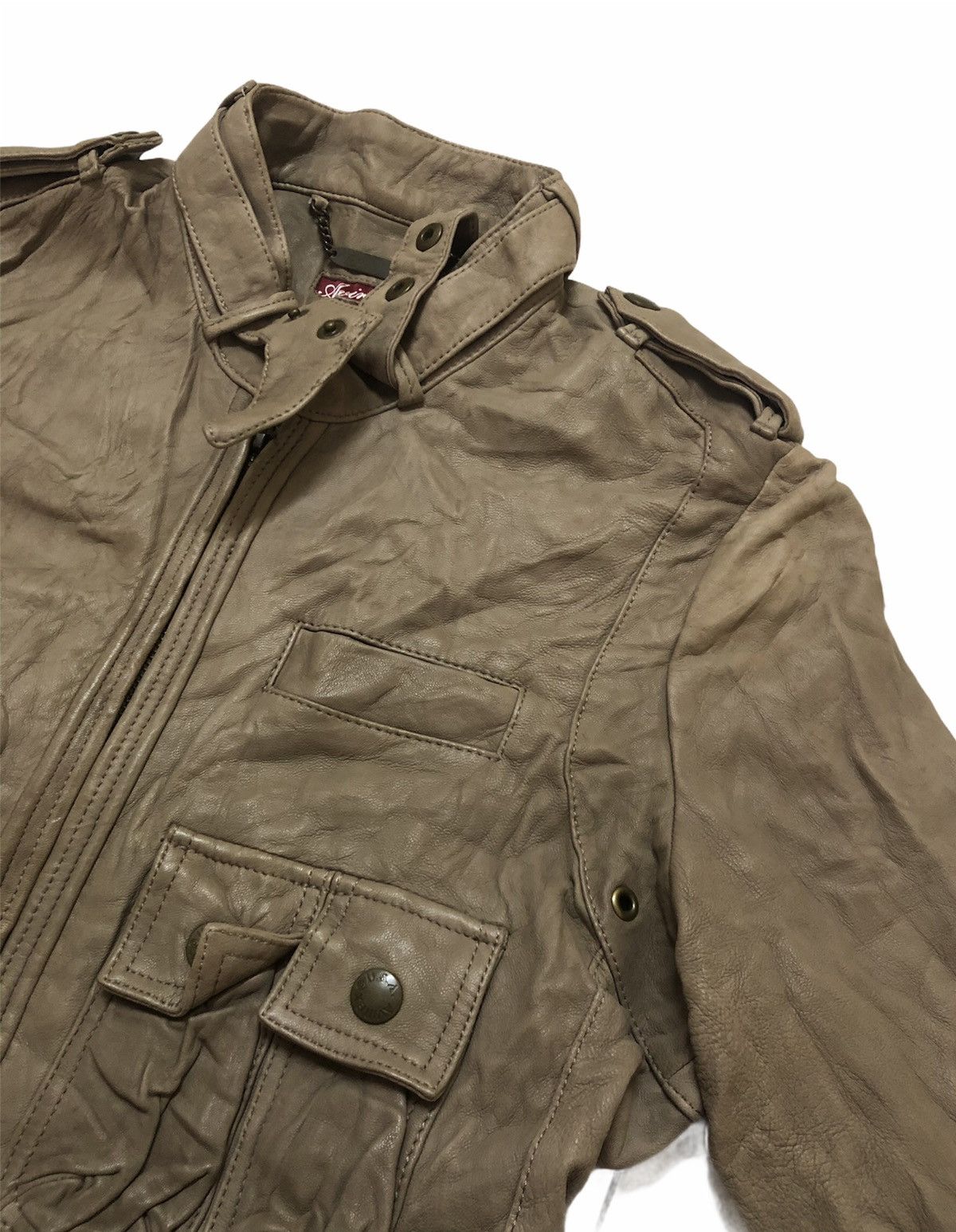 Avirex × Genuine Leather Vintage Avirex Leather Jacket Very Rare Design Size US M / EU 48-50 / 2 - 4 Thumbnail