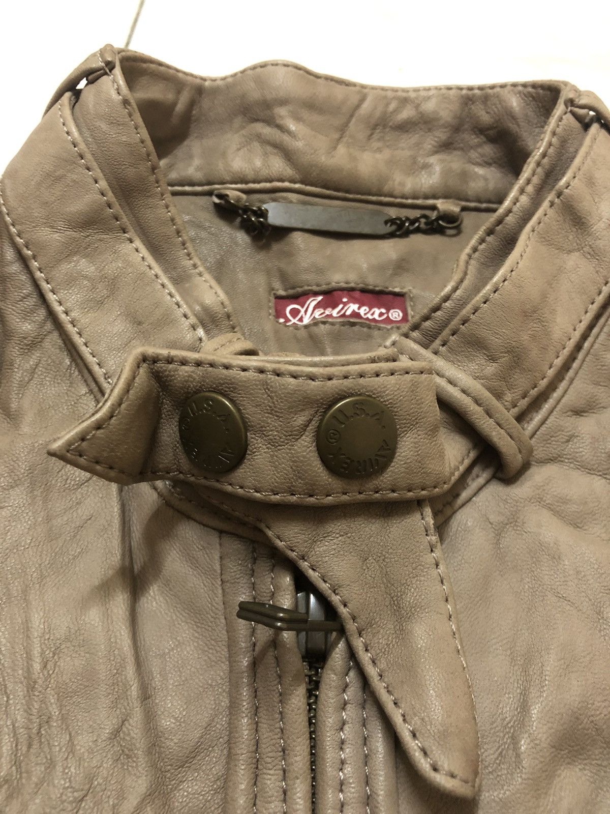 Avirex × Genuine Leather Vintage Avirex Leather Jacket Very Rare Design Size US M / EU 48-50 / 2 - 19 Thumbnail