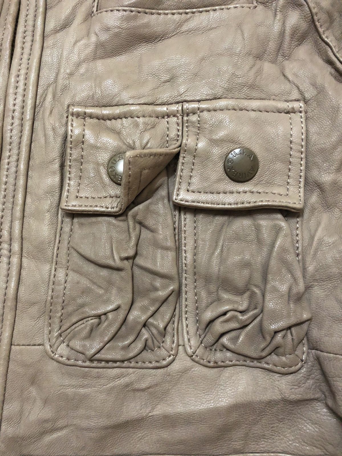 Avirex × Genuine Leather Vintage Avirex Leather Jacket Very Rare Design Size US M / EU 48-50 / 2 - 18 Thumbnail