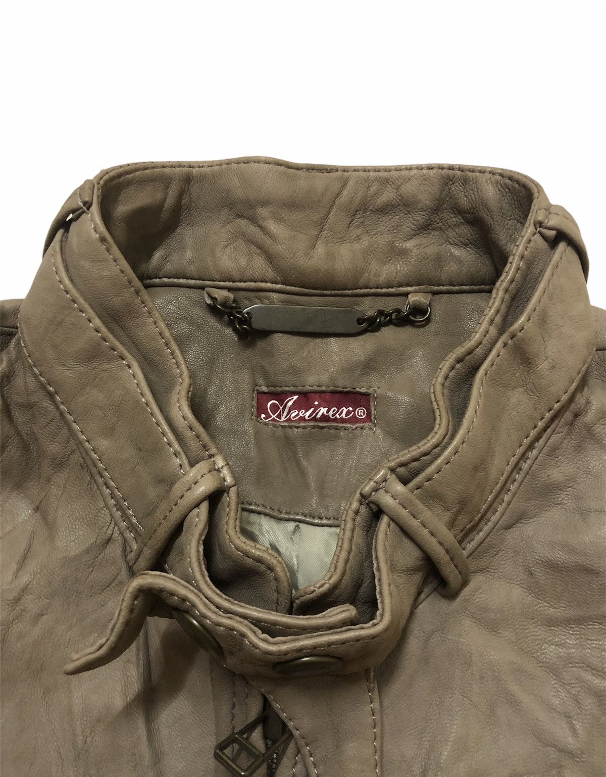 Avirex × Genuine Leather Vintage Avirex Leather Jacket Very Rare Design Size US M / EU 48-50 / 2 - 3 Thumbnail