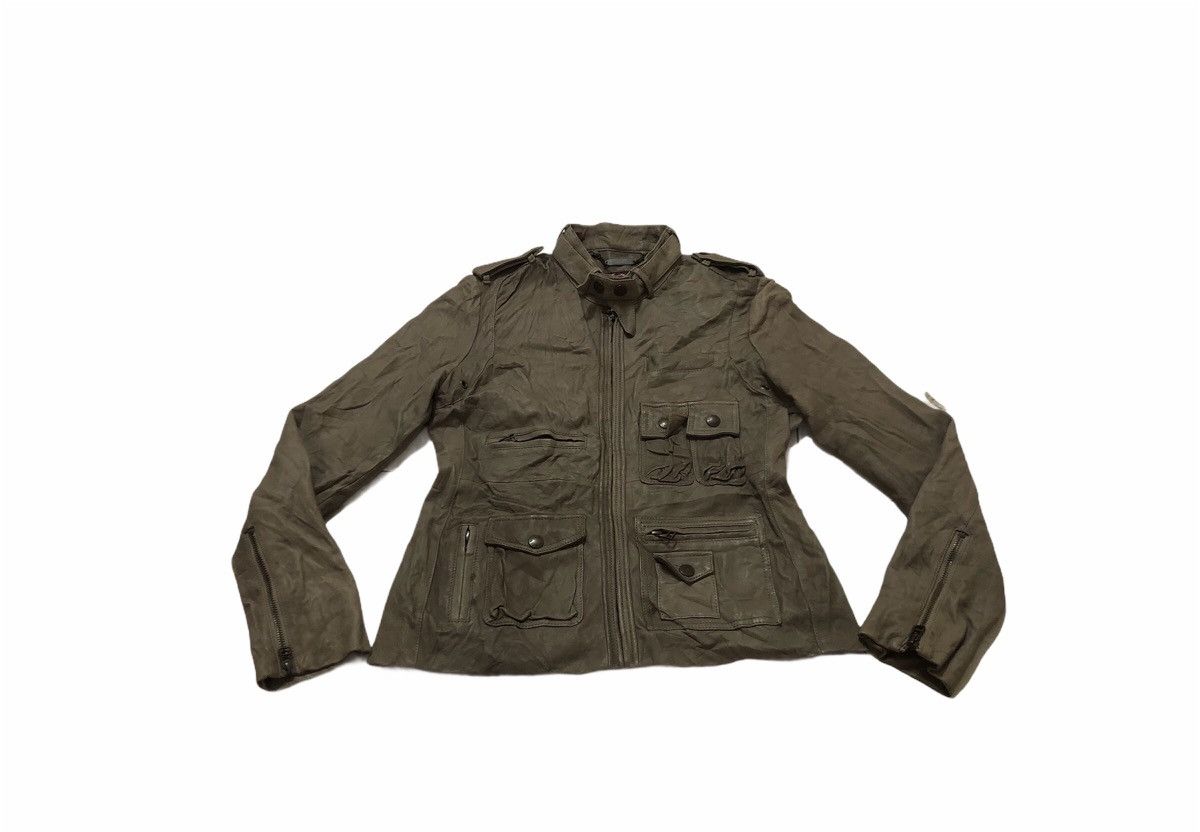 Avirex × Genuine Leather Vintage Avirex Leather Jacket Very Rare Design Size US M / EU 48-50 / 2 - 1 Thumbnail
