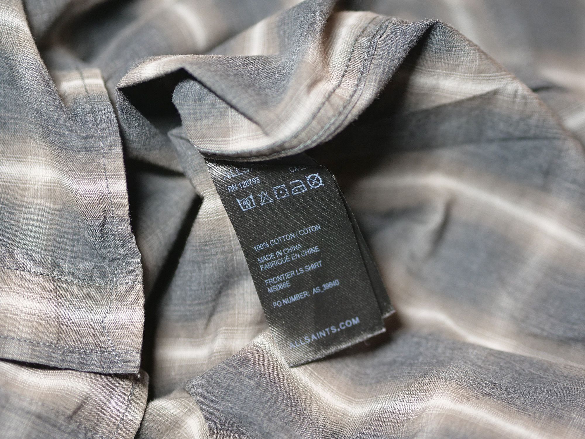 Allsaints Allsaints cotton shirt Size US S / EU 44-46 / 1 - 8 Thumbnail