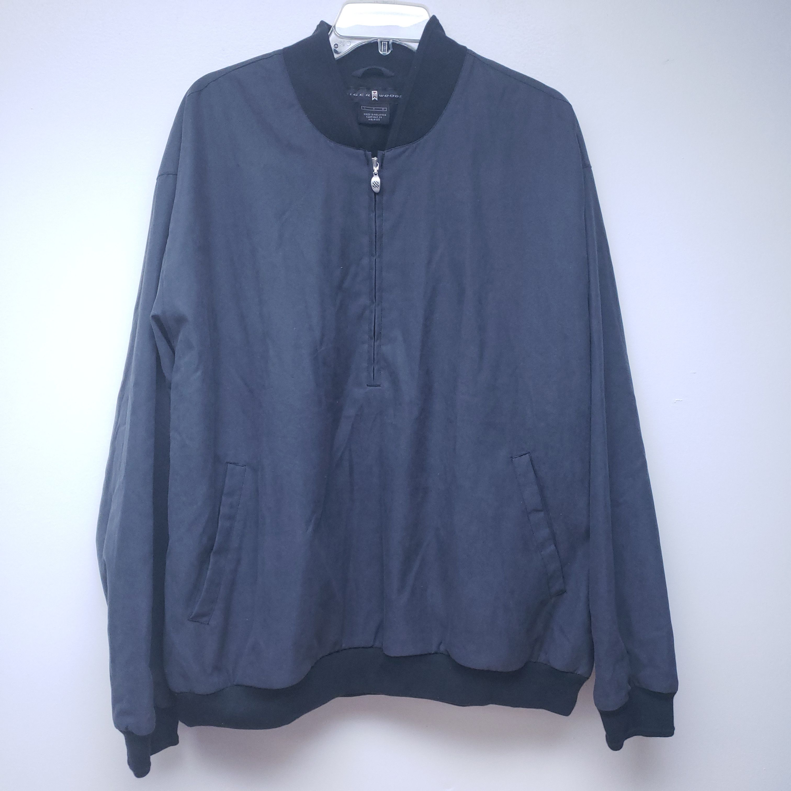 Nike × Tiger Woods × Vintage Vintage Tiger Woods Nike Golf 1/4 Zip-Up Jacket Size US L / EU 52-54 / 3 - 1 Thumbnail
