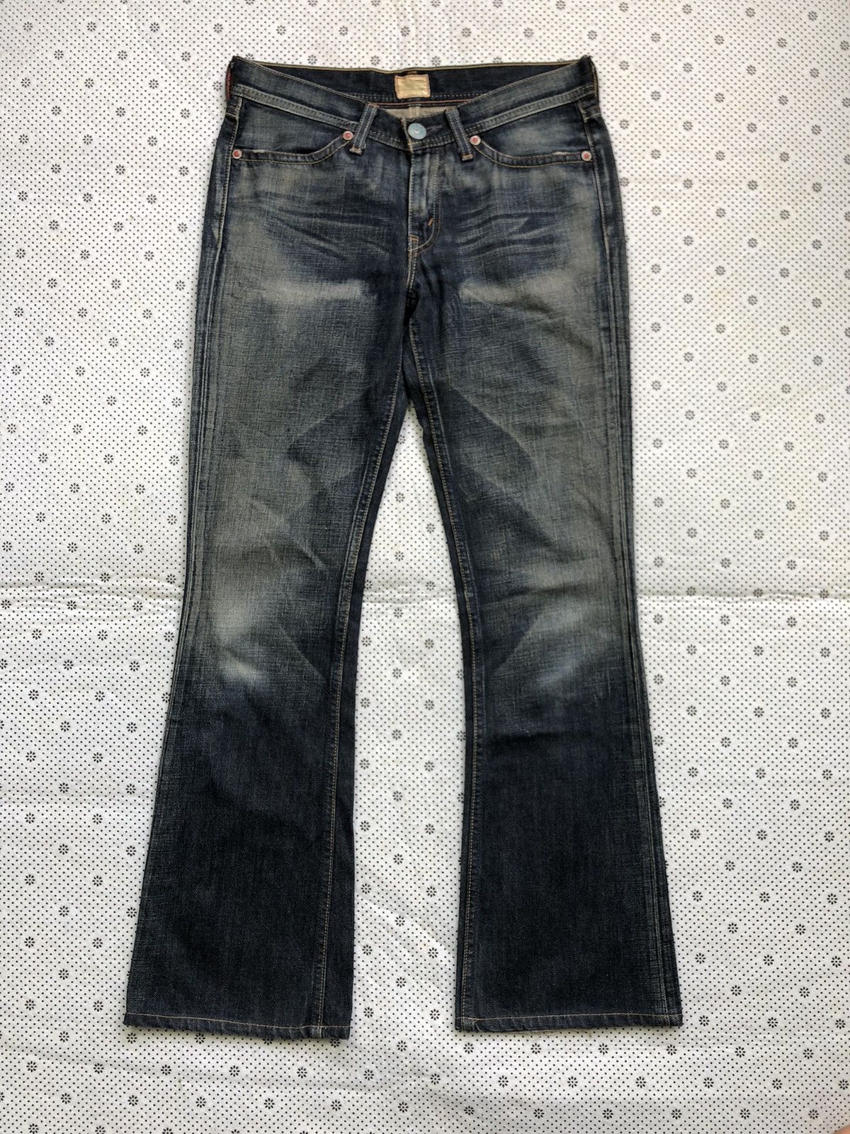 image of Distressed Denim x Levis Vintage Clothing Vintage Levis Redloop Bootcut Jeans W30 in Blue Distresse