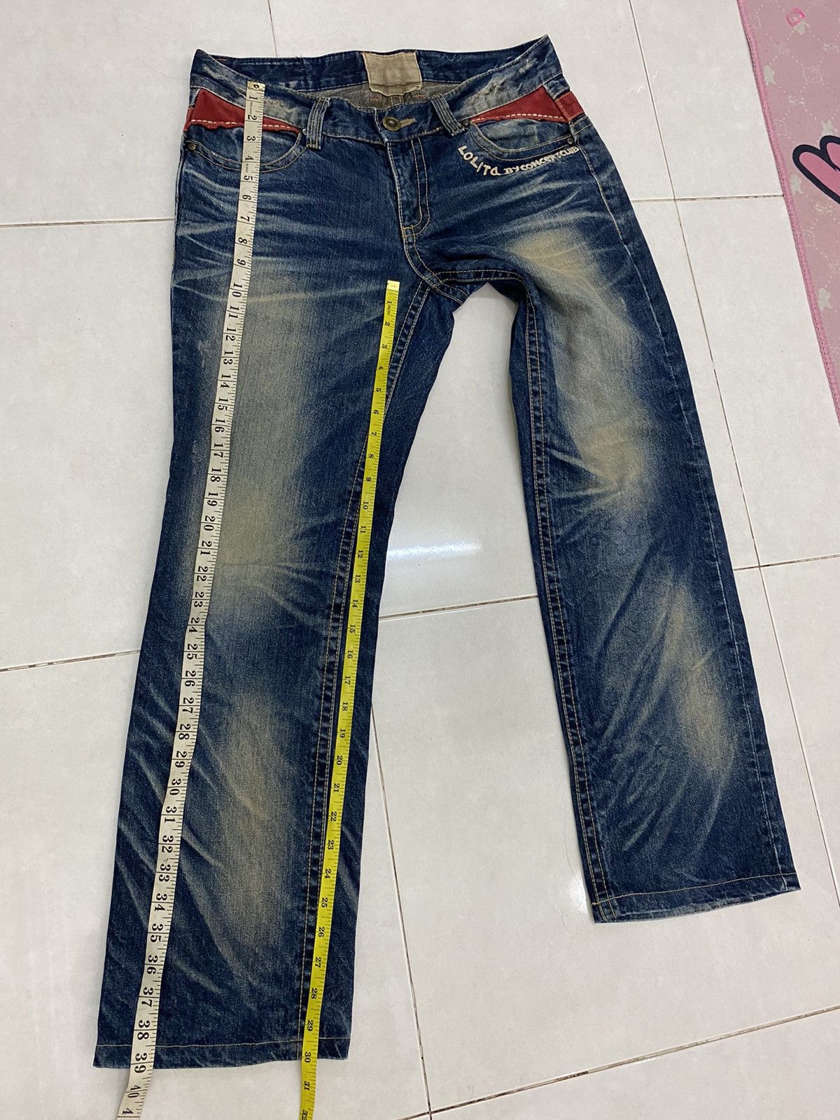 Hysteric Glamour × Japanese Brand Japanese Brand Lolita Fade Denim Pants Size US 33 - 12 Thumbnail