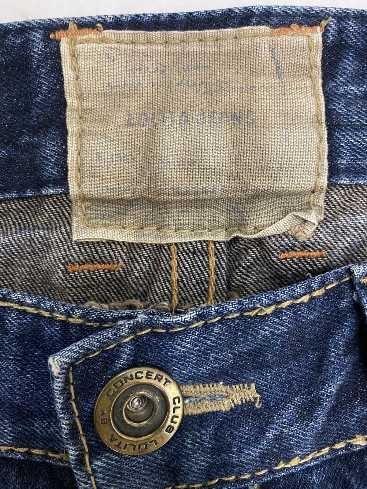 Hysteric Glamour × Japanese Brand Japanese Brand Lolita Fade Denim Pants Size US 33 - 6 Thumbnail