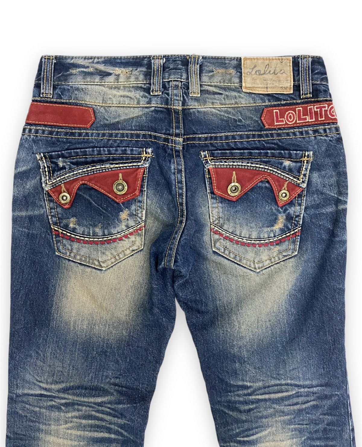 Hysteric Glamour × Japanese Brand Japanese Brand Lolita Fade Denim Pants Size US 33 - 5 Thumbnail