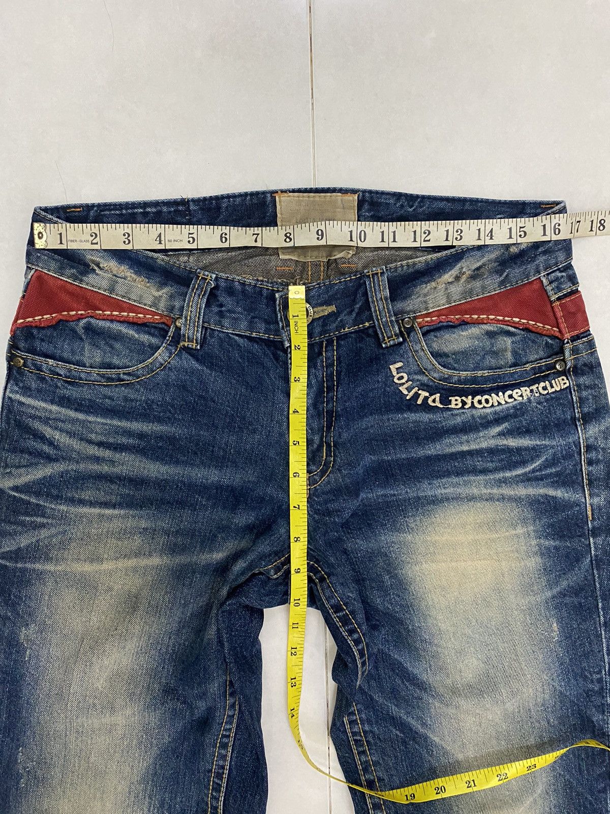 Hysteric Glamour × Japanese Brand Japanese Brand Lolita Fade Denim Pants Size US 33 - 10 Thumbnail