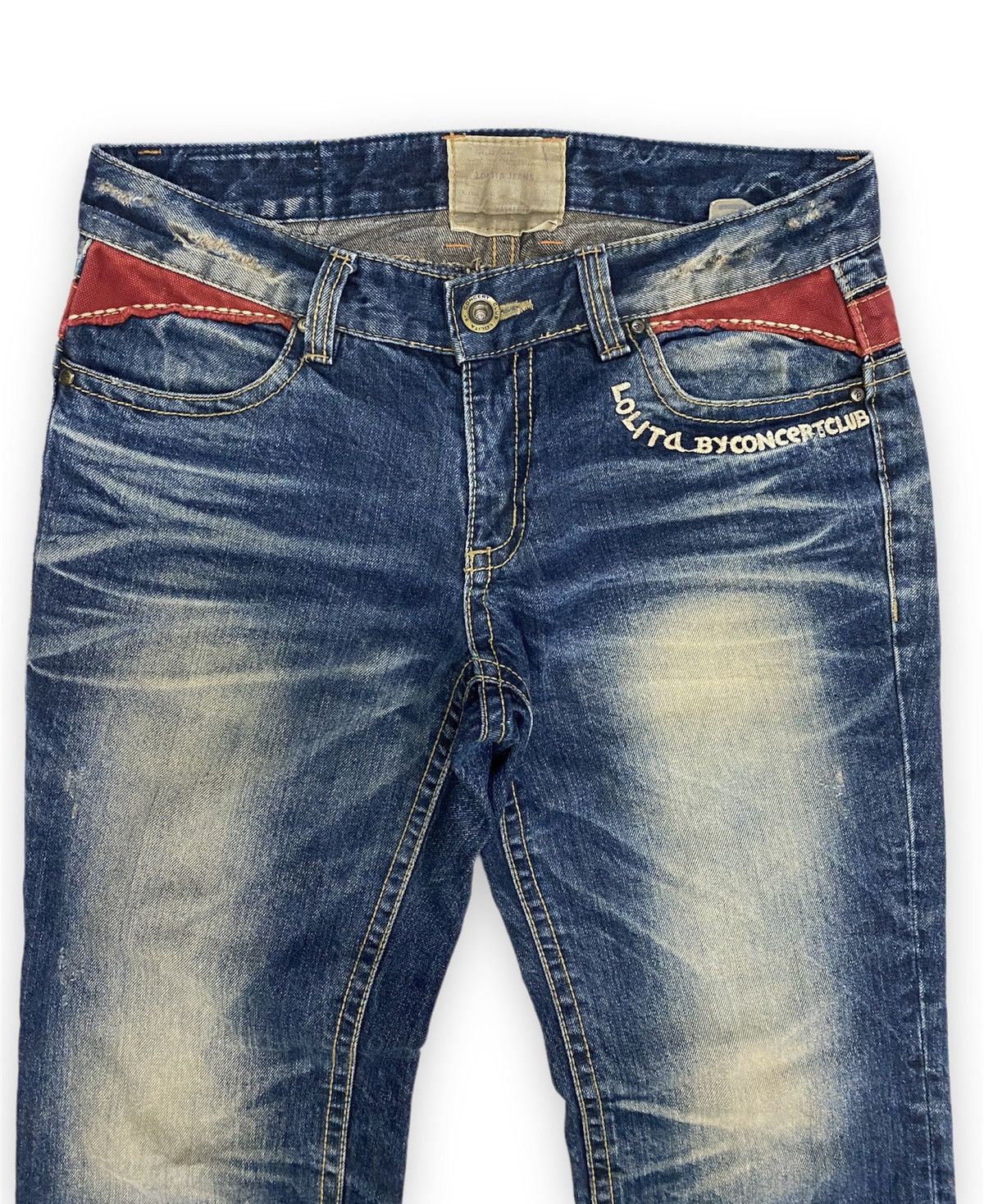 Hysteric Glamour × Japanese Brand Japanese Brand Lolita Fade Denim Pants Size US 33 - 4 Thumbnail