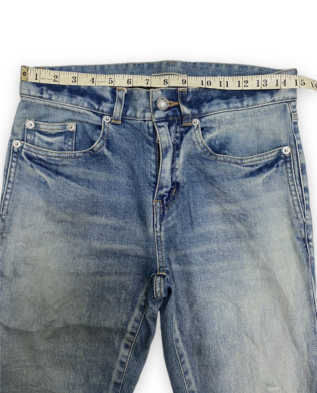 Saint Laurent Paris Saint Laurent Distressed Style Denim Pant Size US 29 - 17 Thumbnail