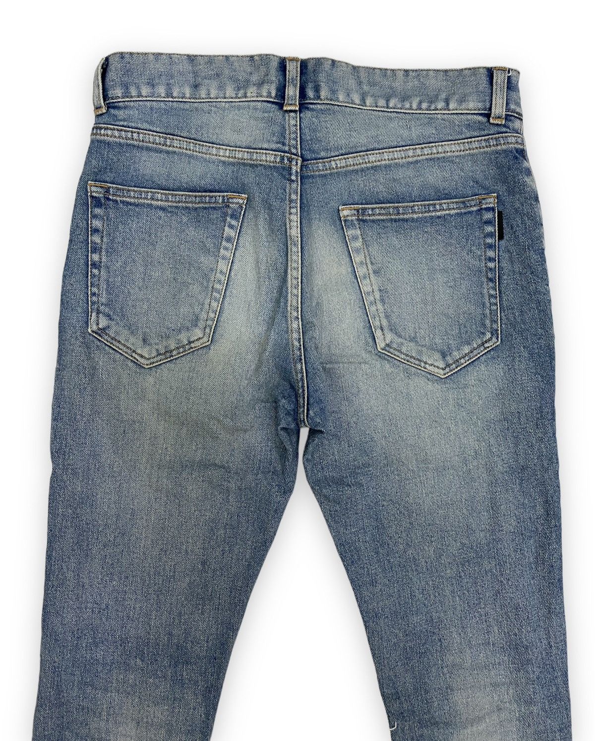Saint Laurent Paris Saint Laurent Distressed Style Denim Pant Size US 29 - 5 Thumbnail