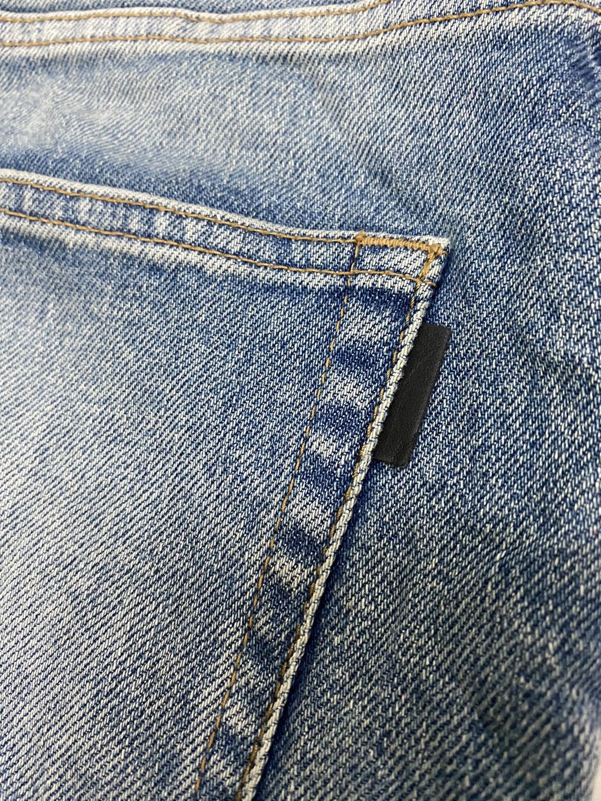 Saint Laurent Paris Saint Laurent Distressed Style Denim Pant Size US 29 - 15 Thumbnail