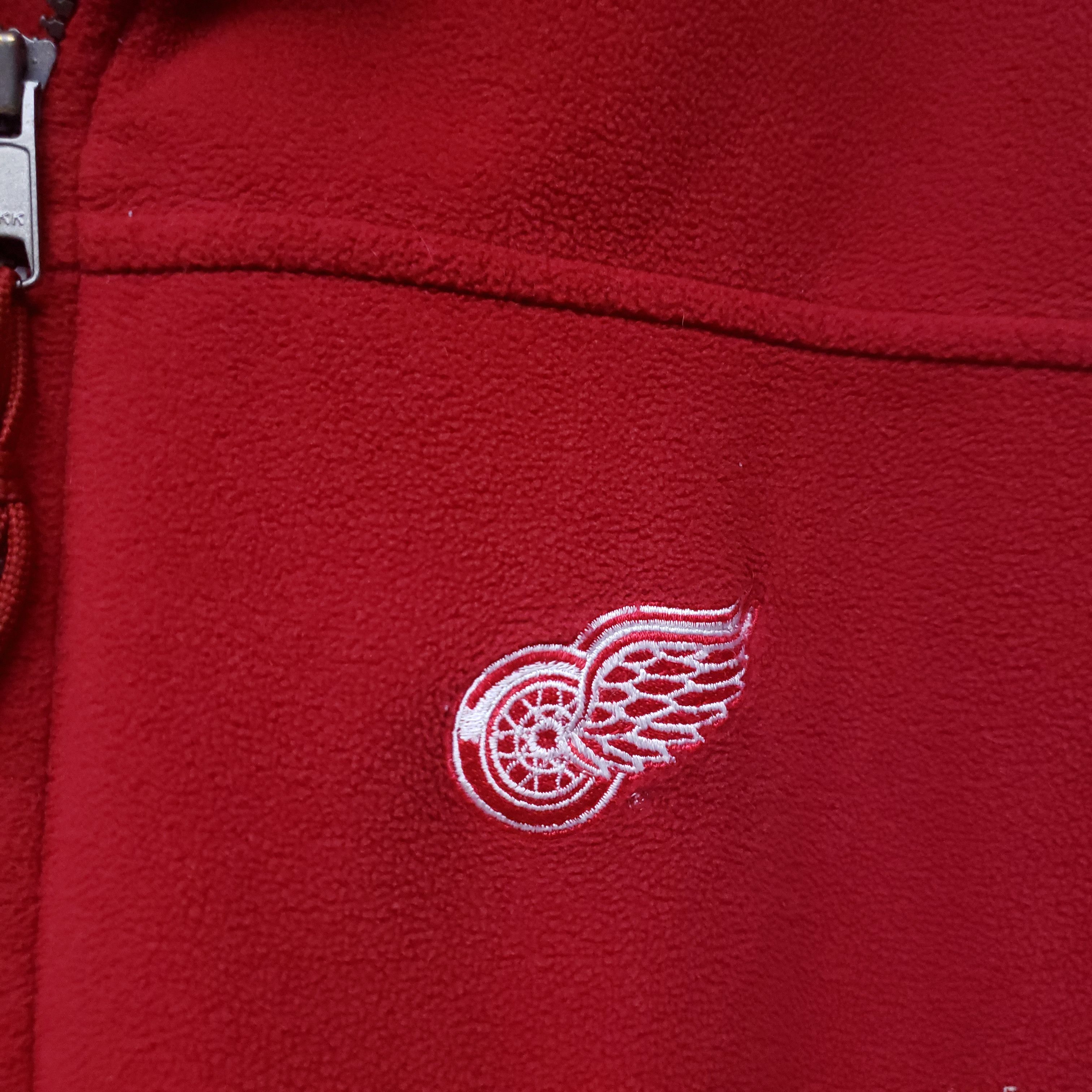 NHL × Vintage Vintage Detroit Red Wings Full Zip-Up Fleece Jacket Size US L / EU 52-54 / 3 - 2 Thumbnail