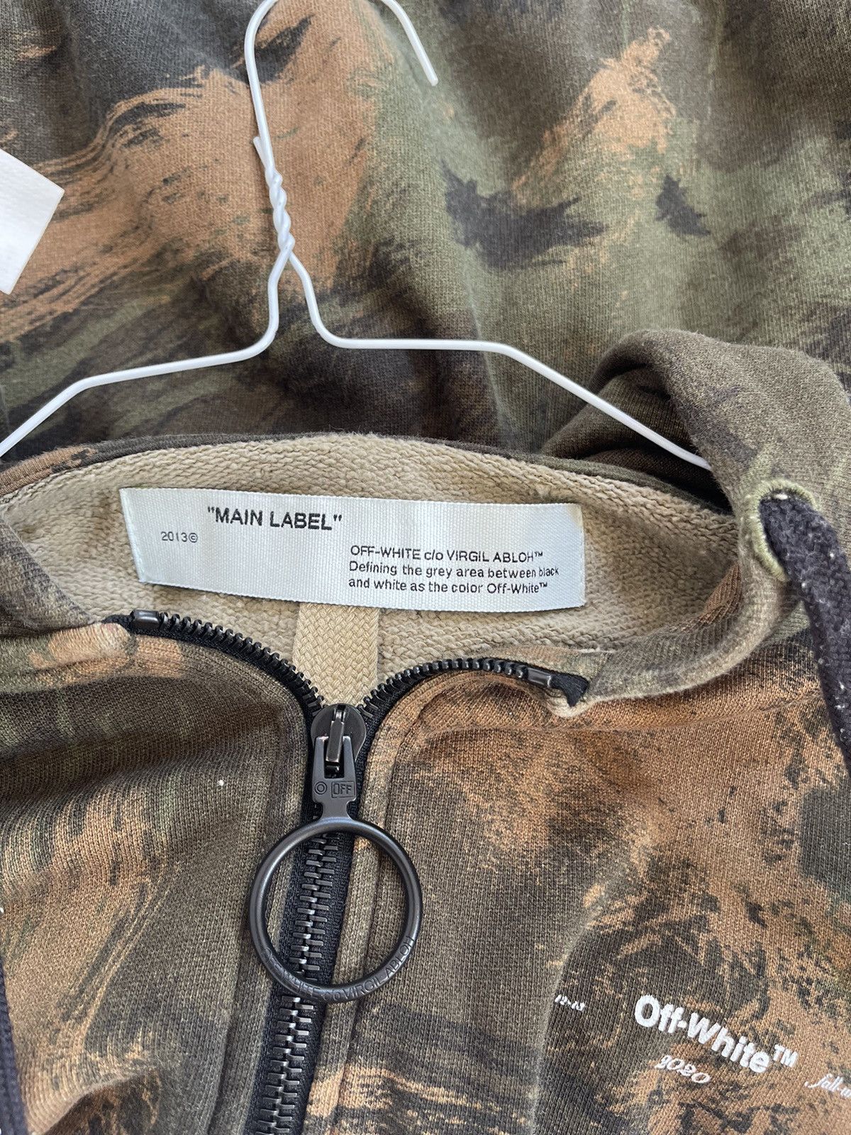 Off-White Off white camouflage zip up sweatshirt Size US S / EU 44-46 / 1 - 19 Thumbnail