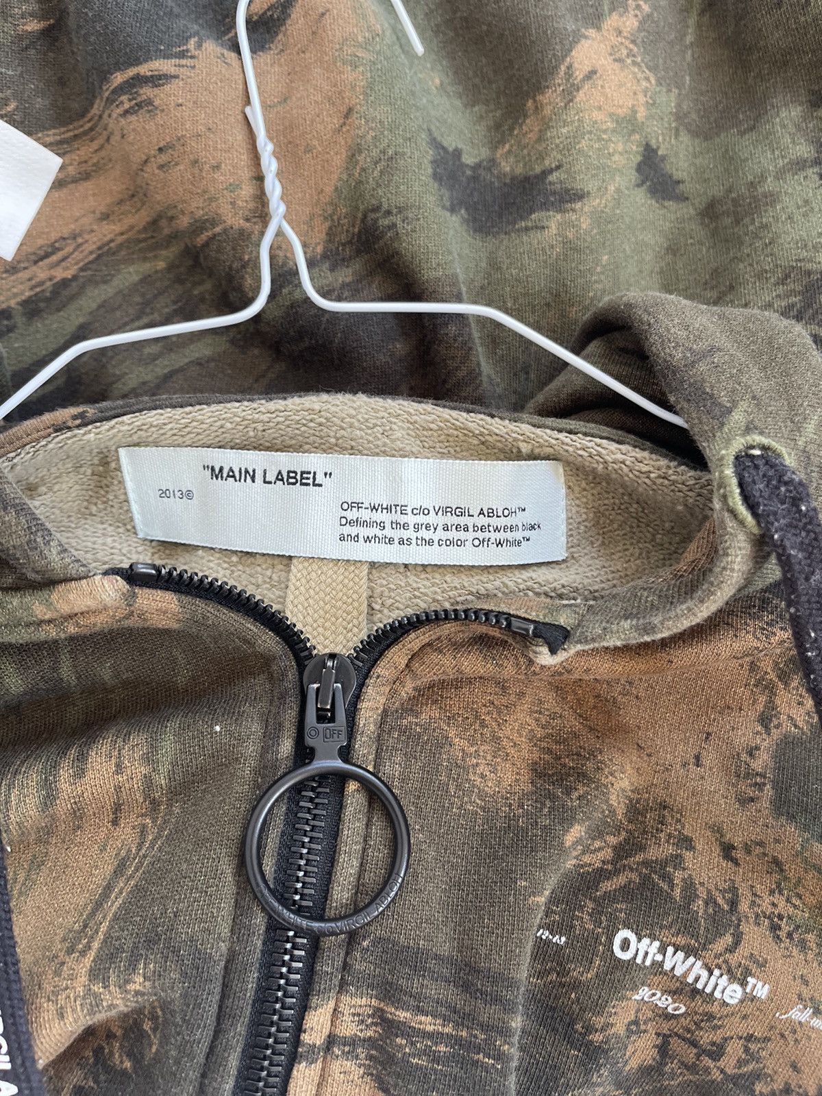 Off-White Off white camouflage zip up sweatshirt Size US S / EU 44-46 / 1 - 18 Thumbnail