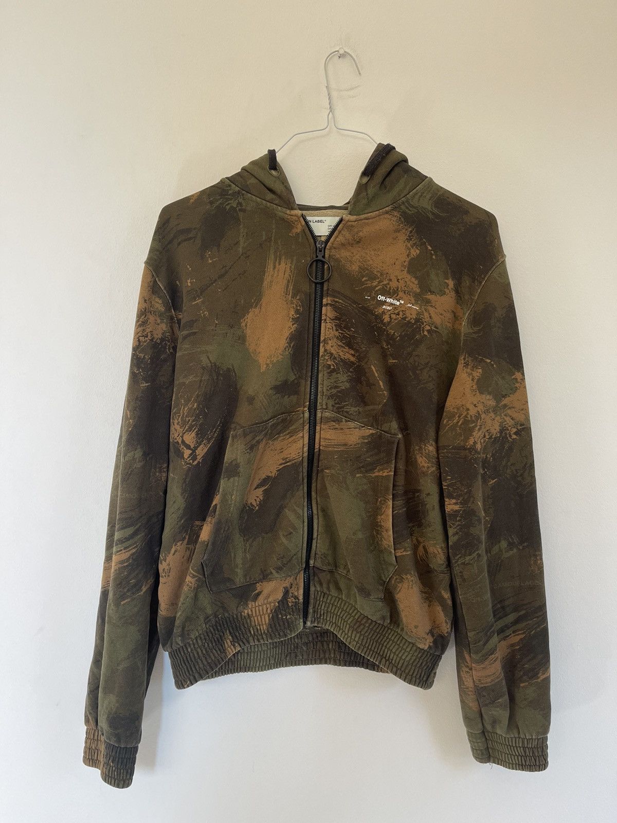 Off-White Off white camouflage zip up sweatshirt Size US S / EU 44-46 / 1 - 4 Thumbnail
