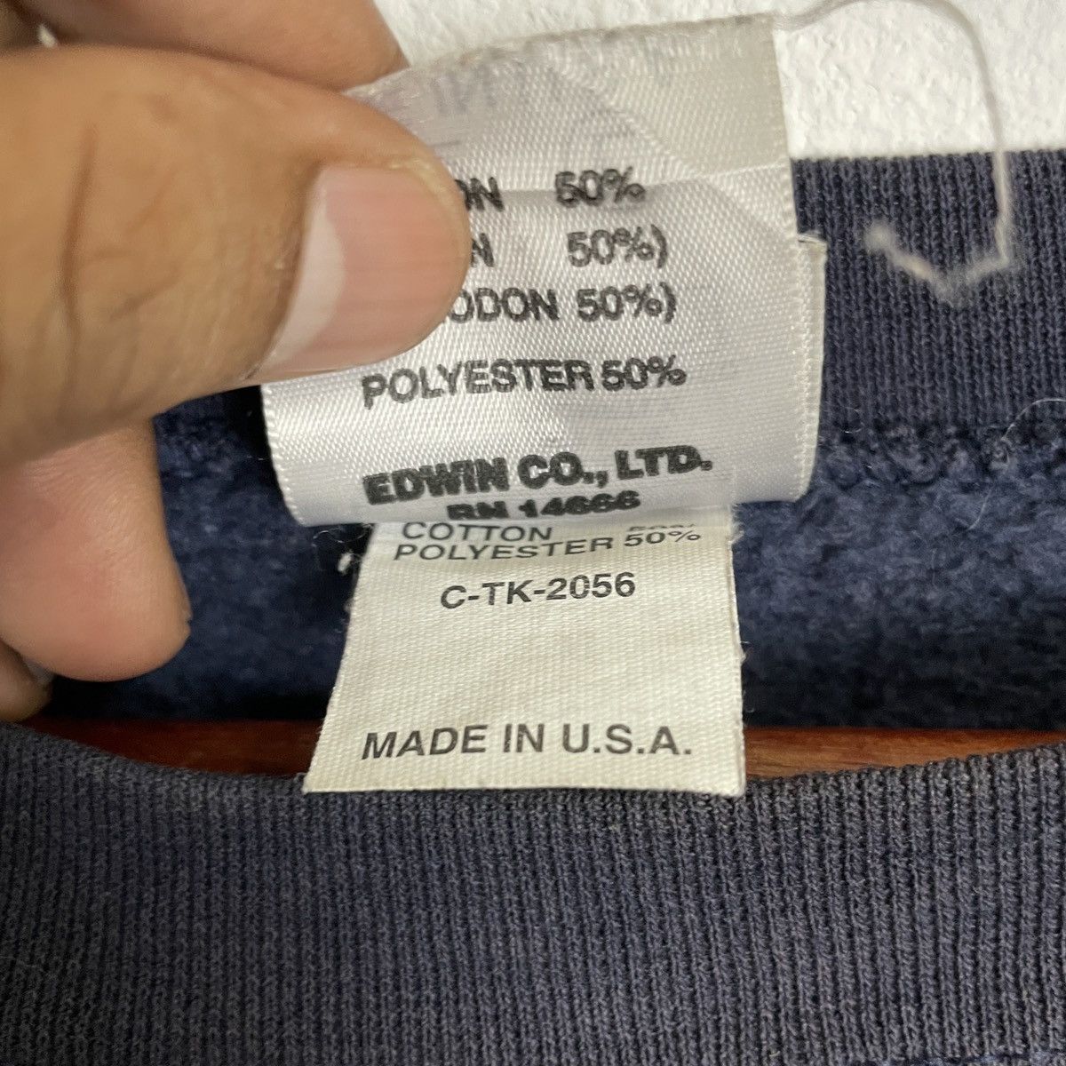 Edwin Vintage 90s Edwin University Crewneck Sweatshirt Size US L / EU 52-54 / 3 - 8 Thumbnail