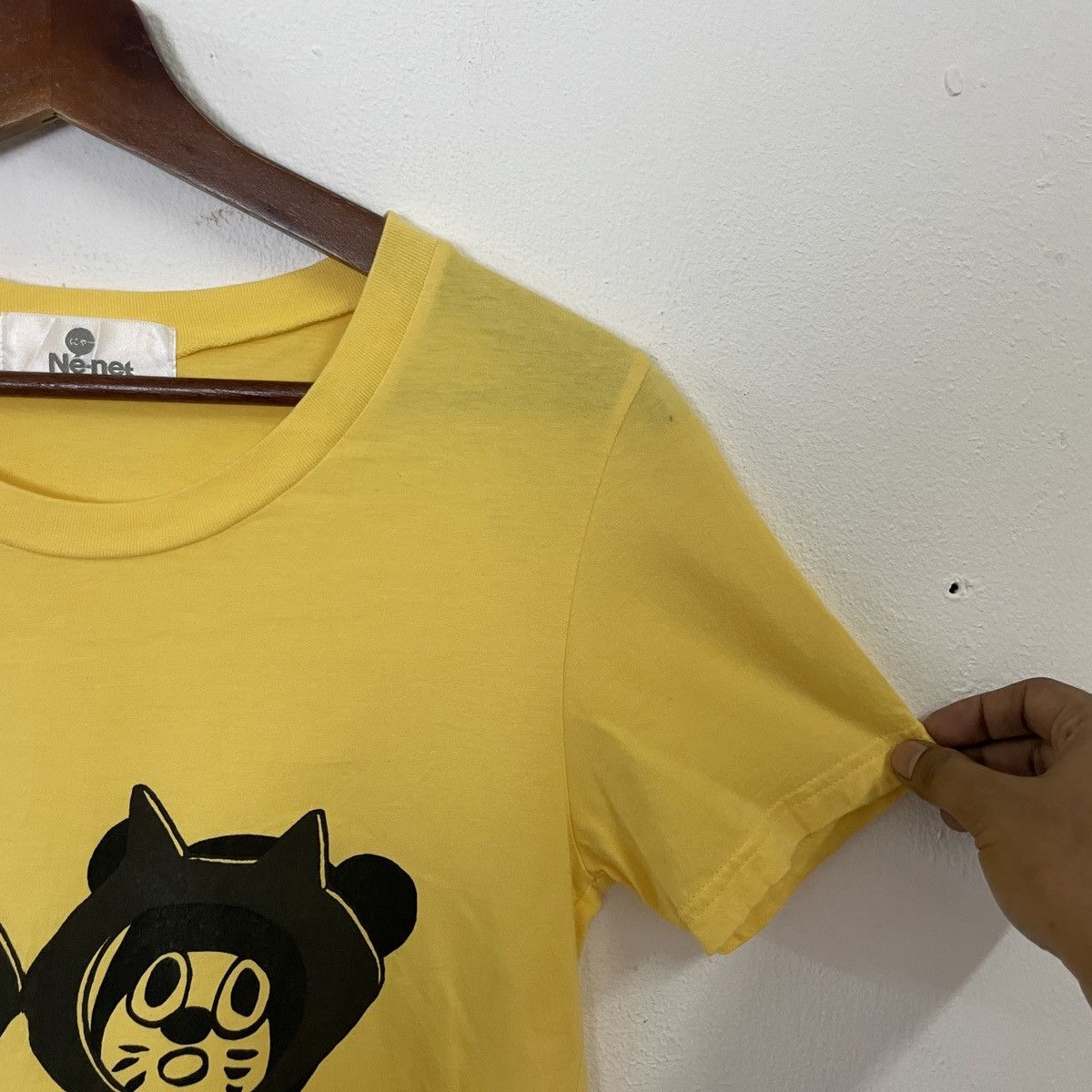 Issey Miyake Vintage Ne-net By Issey Miyake Big Logo Shirt Sleeve Tee Size M / US 6-8 / IT 42-44 - 3 Thumbnail
