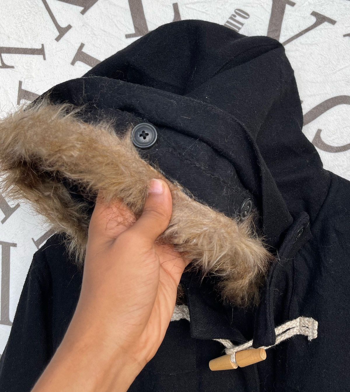 Woolrich Woolen Mills VINTAGE WOOLRICH DUFFLE JACKET WITH FAUX FUR HOOD Size US XL / EU 56 / 4 - 13 Thumbnail