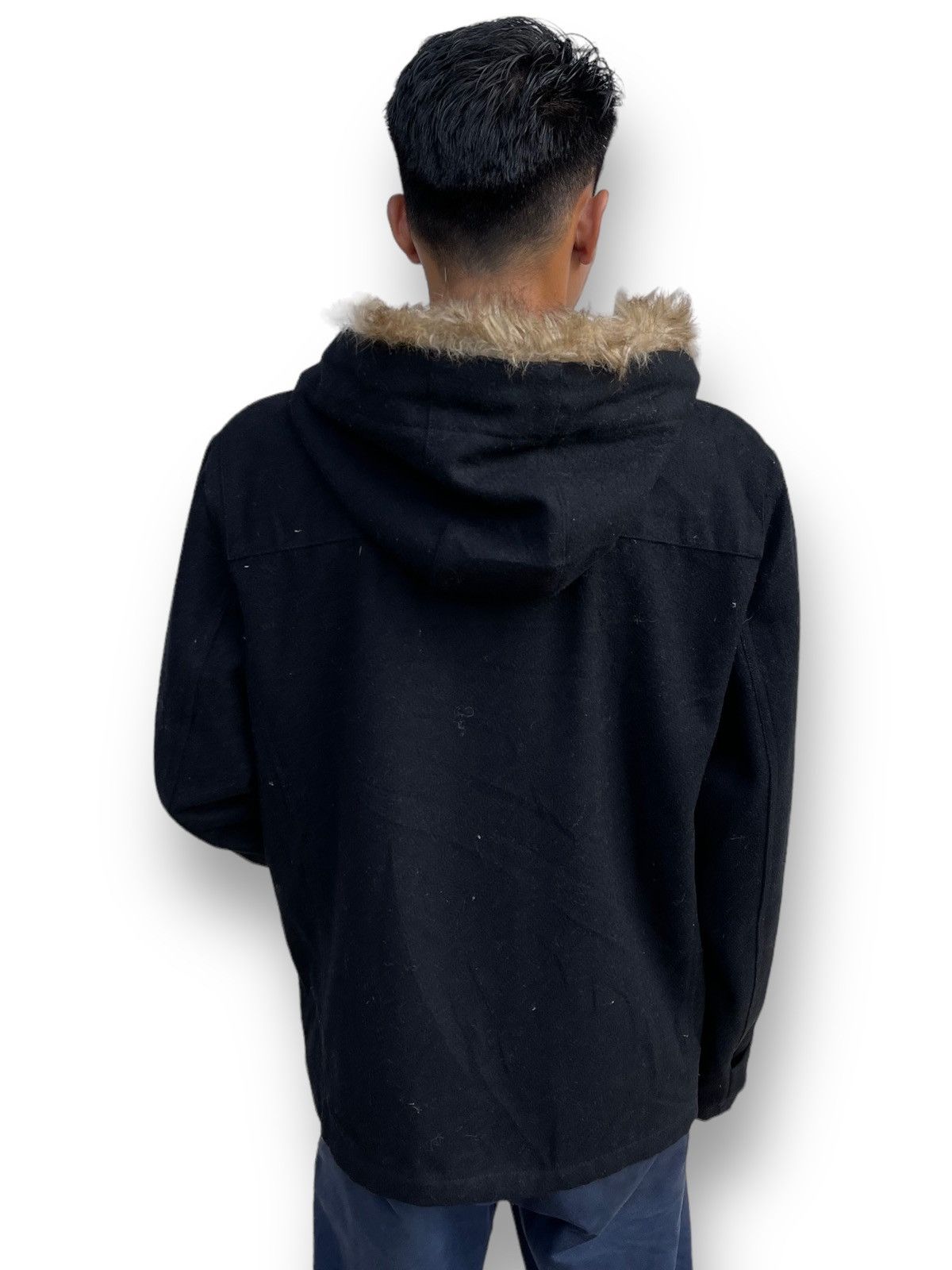 Woolrich Woolen Mills VINTAGE WOOLRICH DUFFLE JACKET WITH FAUX FUR HOOD Size US XL / EU 56 / 4 - 4 Thumbnail