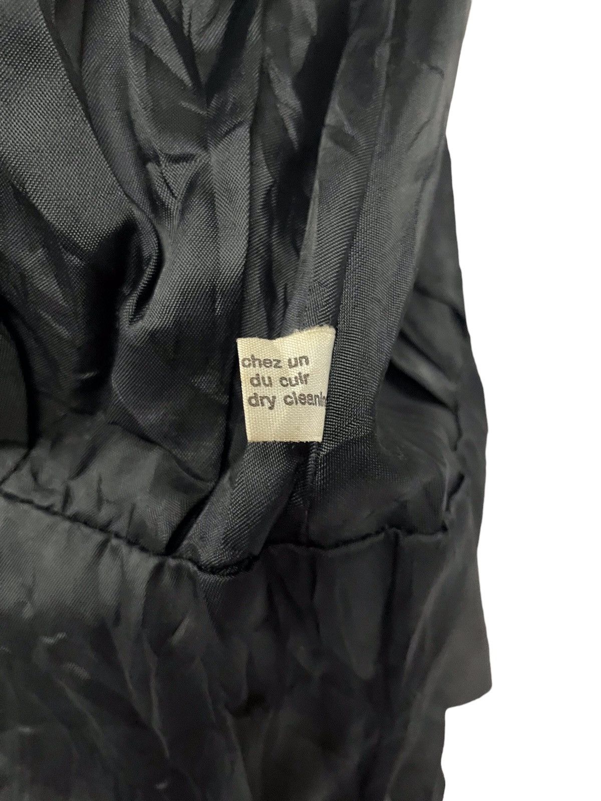 Japanese Brand Japanese Brand Black Leather Oversized Jacket Size ONE SIZE - 14 Thumbnail