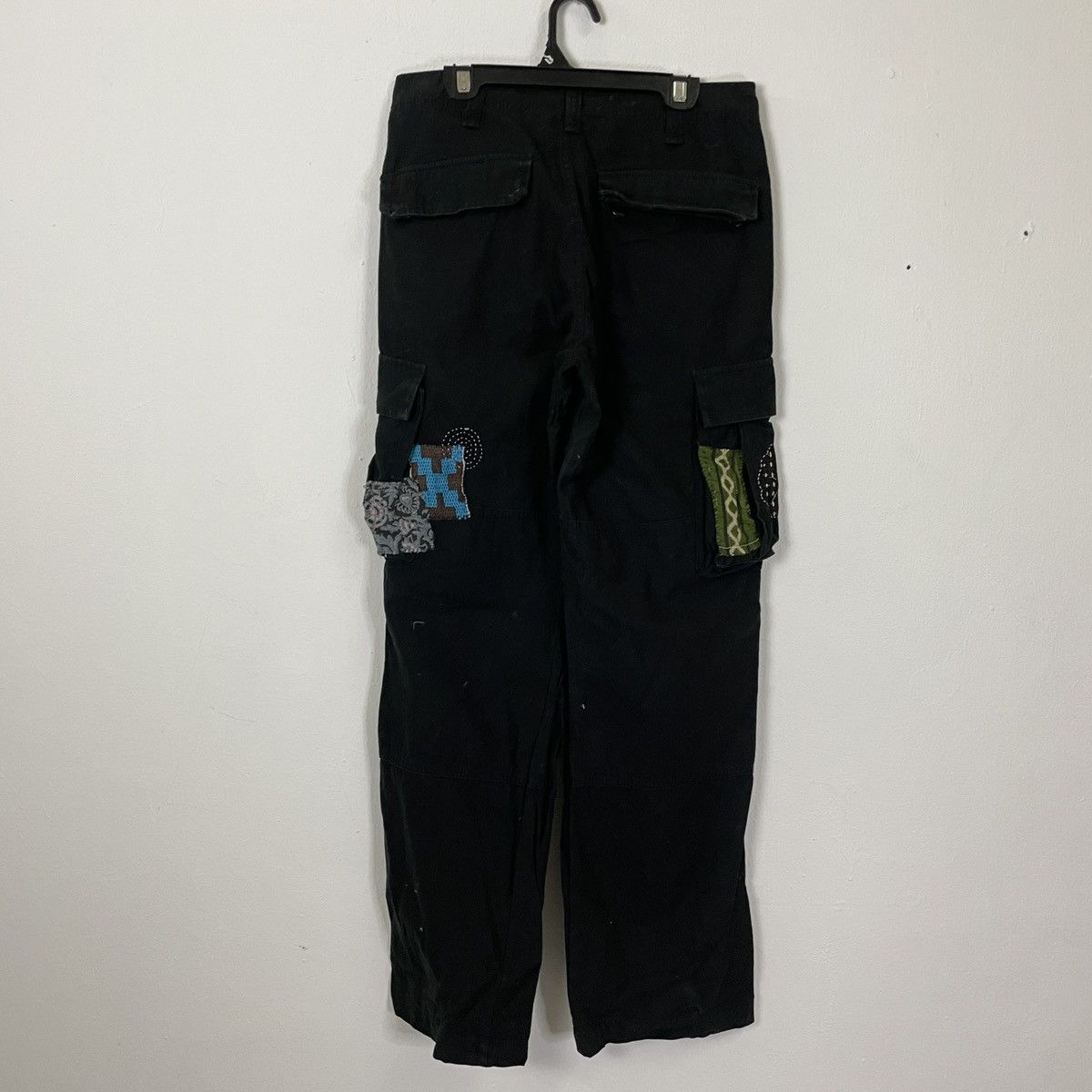 Japanese Brand Unbraded Utility Multipocket Patchwork Sashiko Cargo Pants Size US 29 - 8 Thumbnail