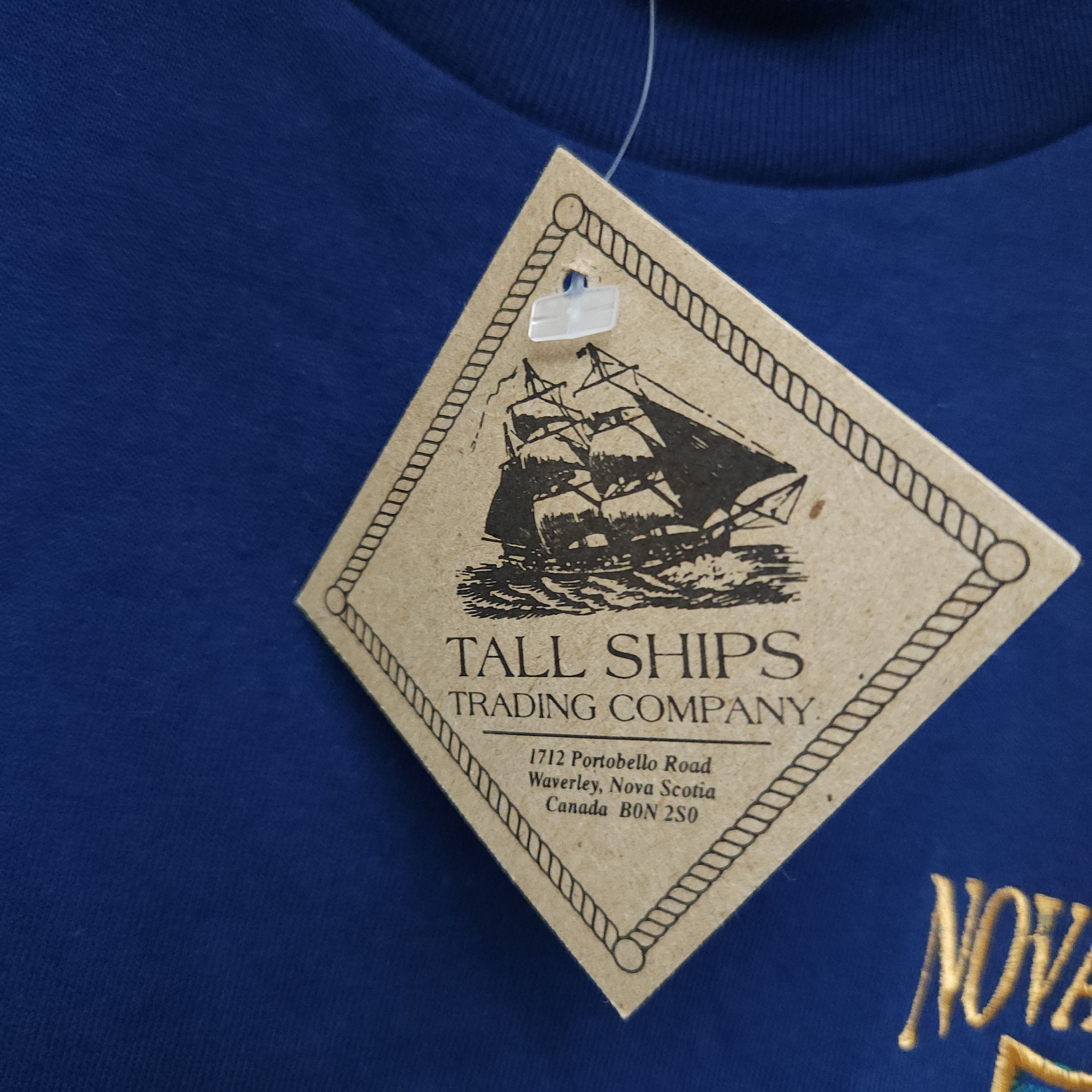 Vintage NWT Vintage Nova Scotia Embroidered T-Shirt Size US M / EU 48-50 / 2 - 5 Thumbnail