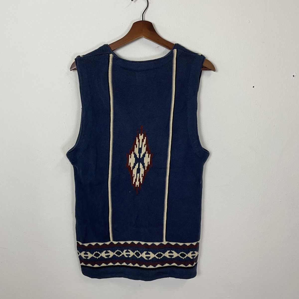 Aran Isles Knitwear Vintage Overwhelm Aztex Navajo Sleeveless Knitwear Size US M / EU 48-50 / 2 - 8 Thumbnail