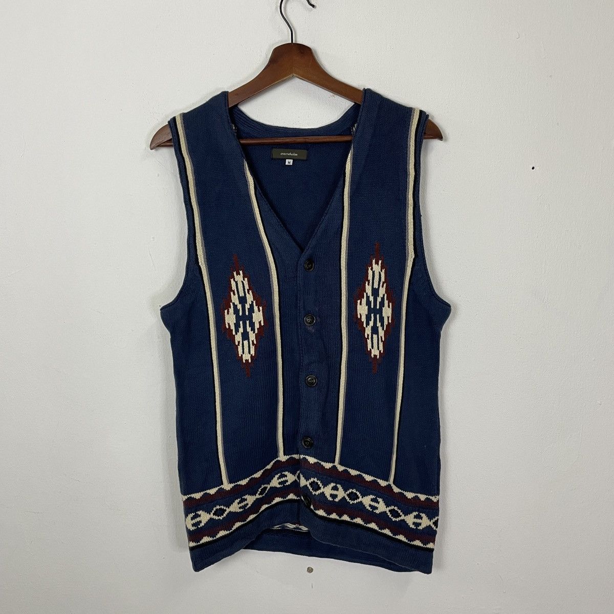 Aran Isles Knitwear Vintage Overwhelm Aztex Navajo Sleeveless Knitwear Size US M / EU 48-50 / 2 - 1 Thumbnail