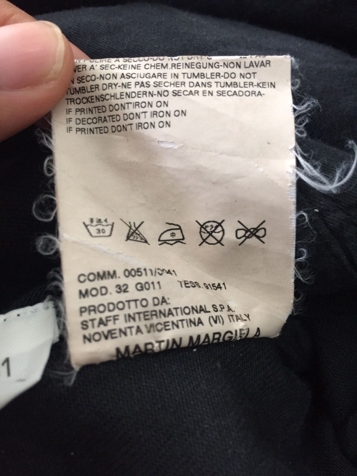 Maison Margiela OG Maison Margiela Black Artisanal Faded Jacket Size US XS / EU 42 / 0 - 6 Thumbnail