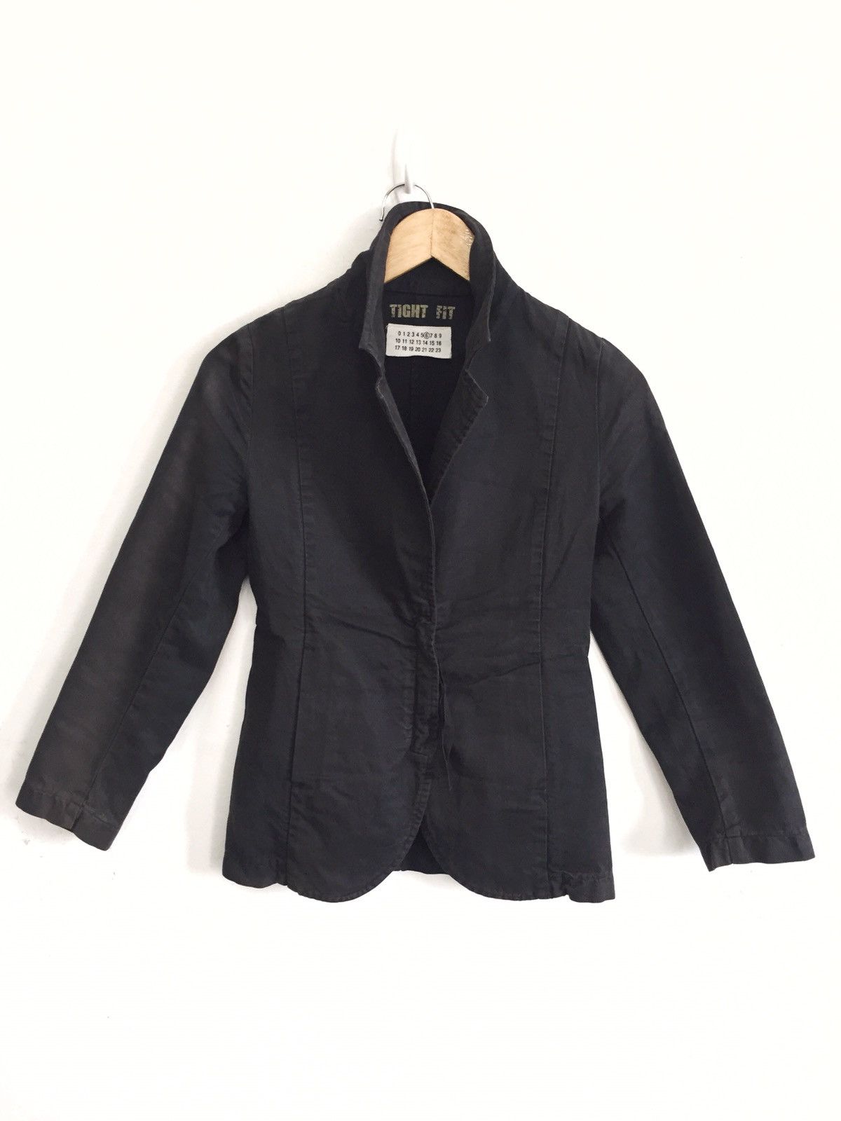 image of Og Maison Margiela Black Artisanal Faded Jacket in Faded Black, Men's (Size XS)