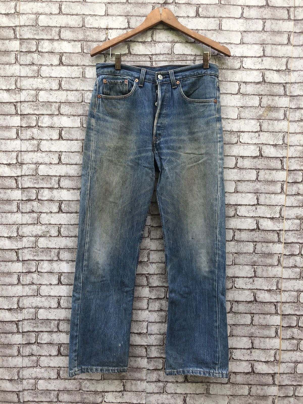 Vintage 90’s Levi’s 501 rusty jeans