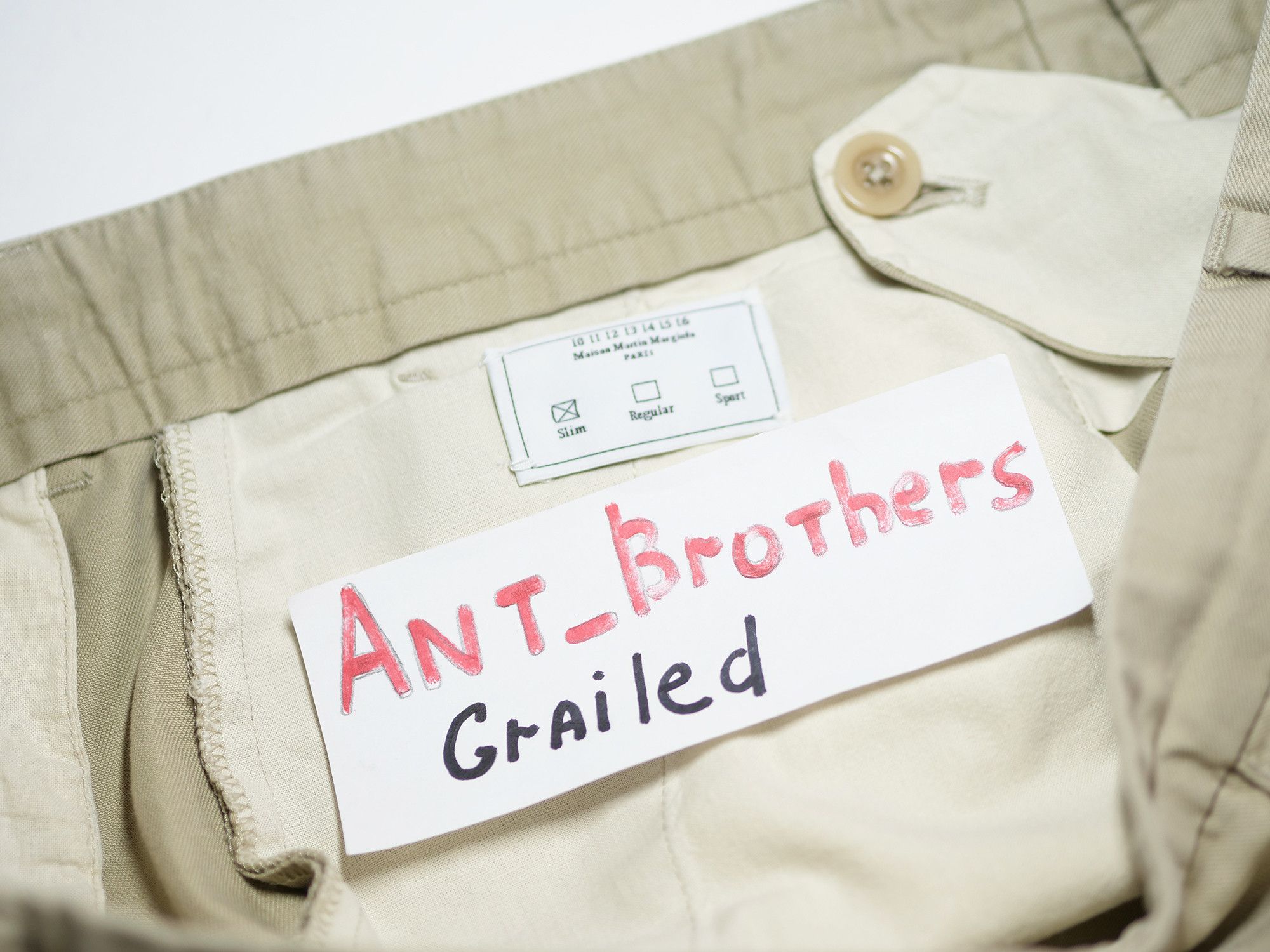 Maison Margiela Maison Margiela Paris cotton / linen slim pants Size US 30 / EU 46 - 9 Thumbnail