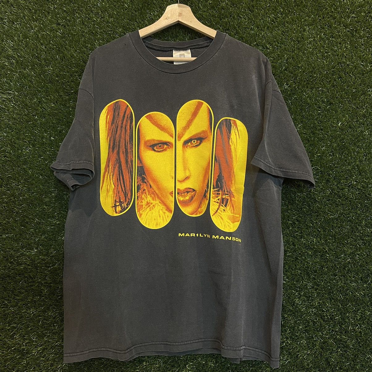 image of Marilyn Manson Rock Is Dead Tee in Black, Men's (Size XL)