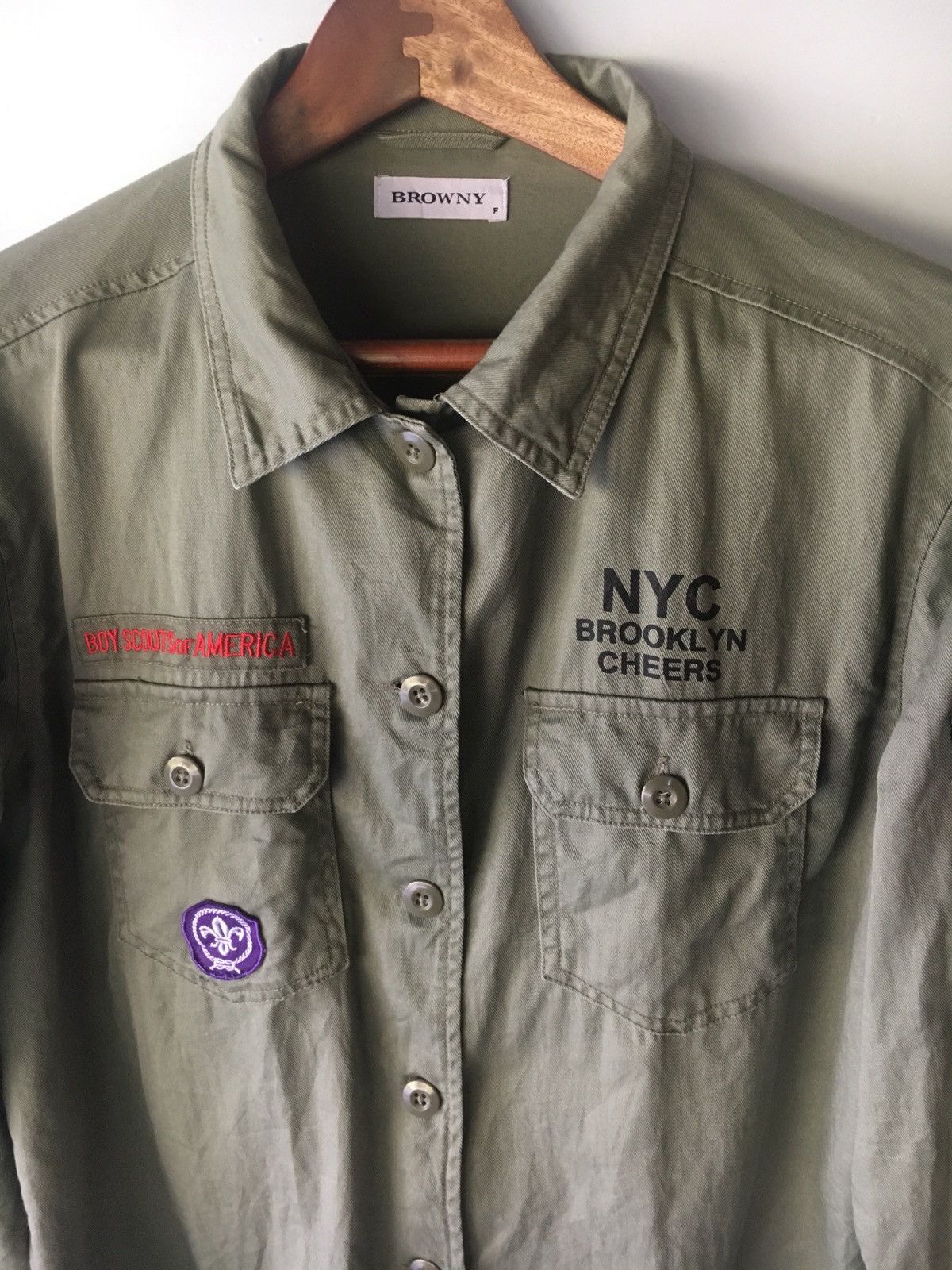 BRONY GREEN SIZE M SHIRT BUTTON UP