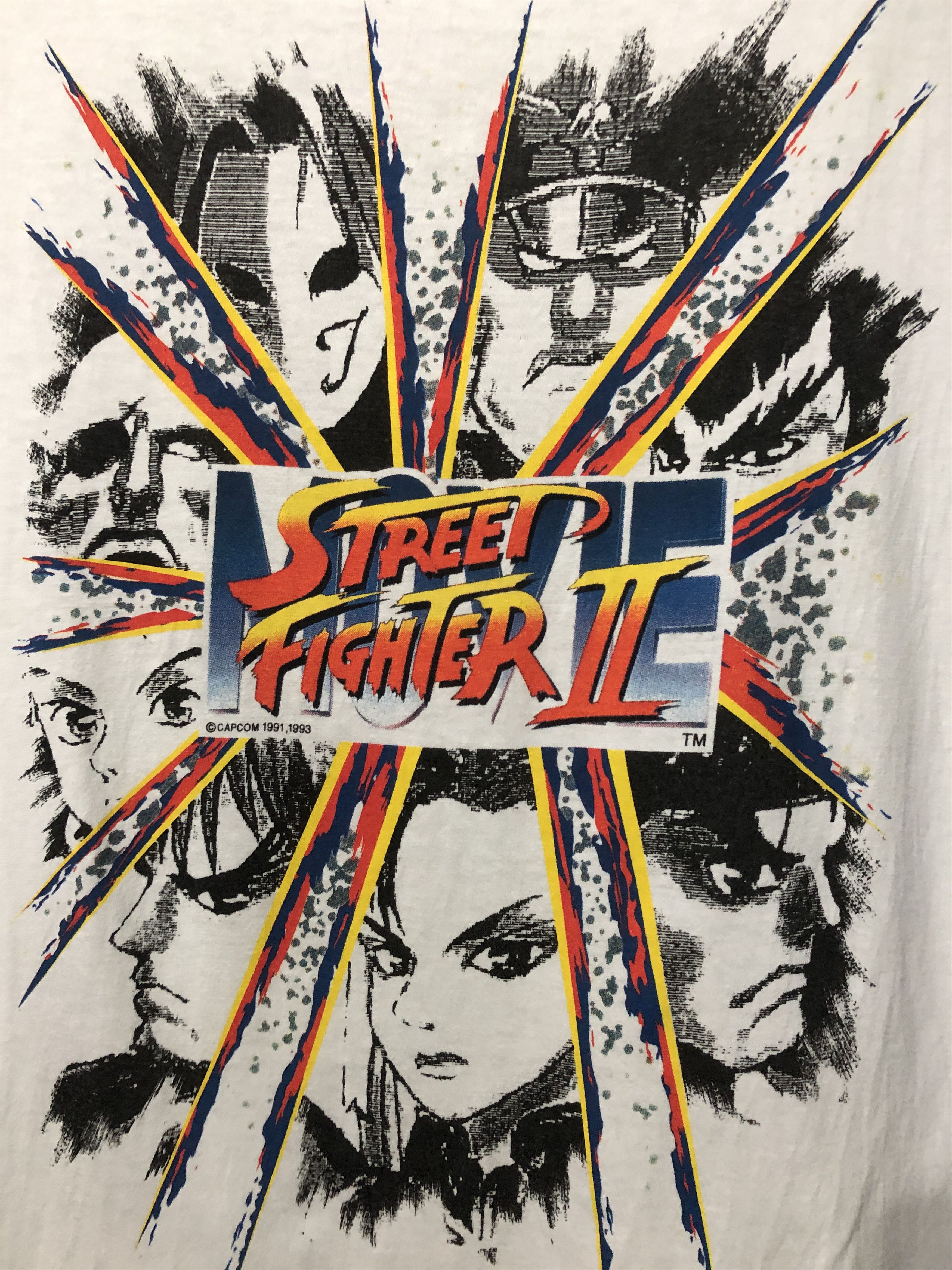 Playstation Vintage Rare Street Fighter II The World Warrior Tshirt Size US L / EU 52-54 / 3 - 3 Thumbnail