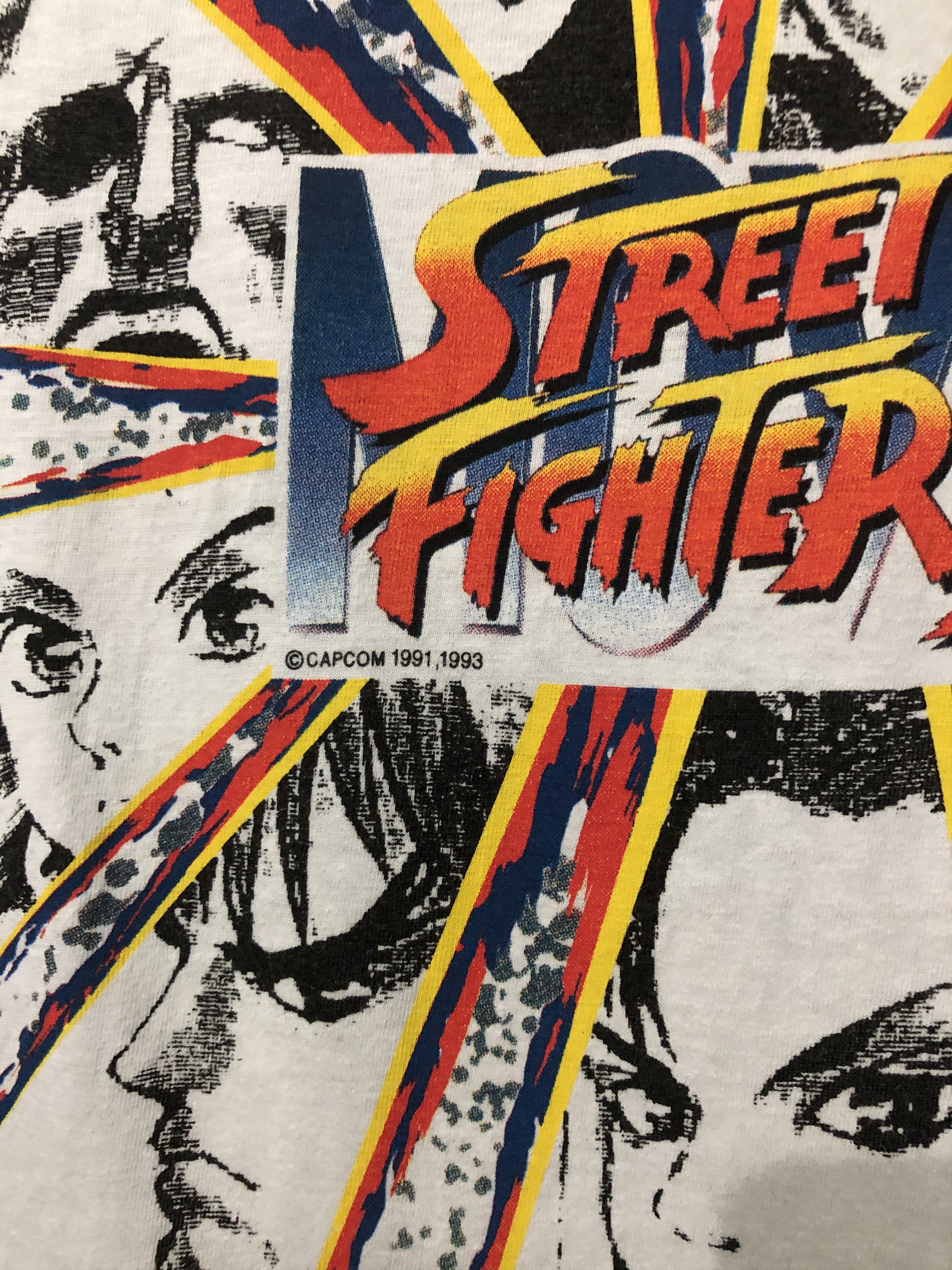Playstation Vintage Rare Street Fighter II The World Warrior Tshirt Size US L / EU 52-54 / 3 - 4 Thumbnail