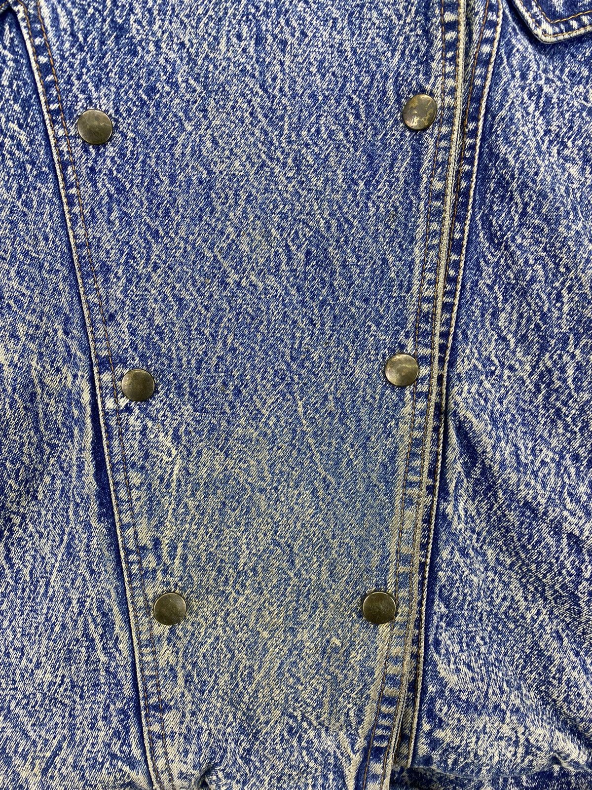 Vintage Vintage John & Bill Acid Wash Style Rare Design Denim Jacket Size M / US 6-8 / IT 42-44 - 11 Thumbnail