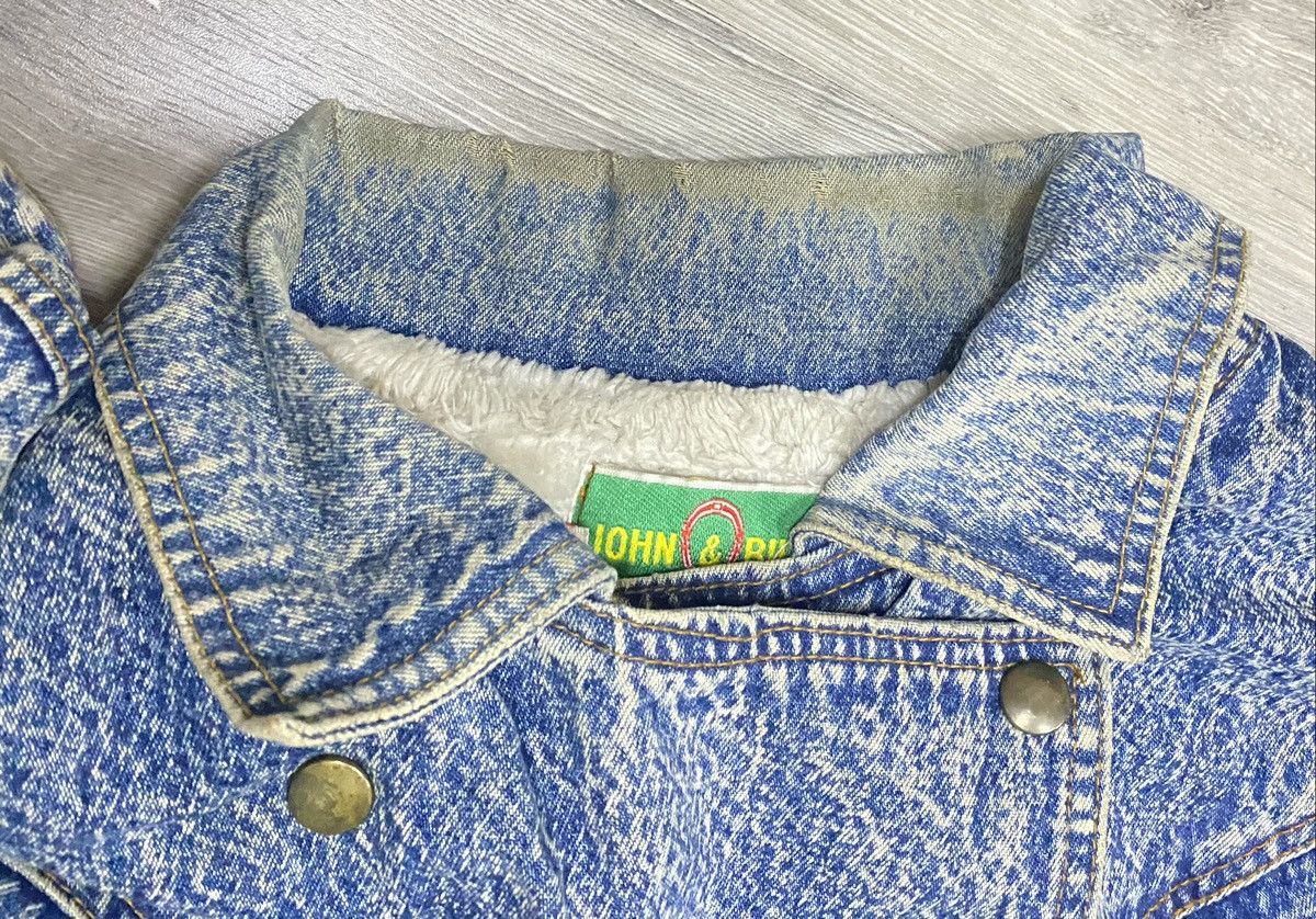 Vintage Vintage John & Bill Acid Wash Style Rare Design Denim Jacket Size M / US 6-8 / IT 42-44 - 12 Thumbnail