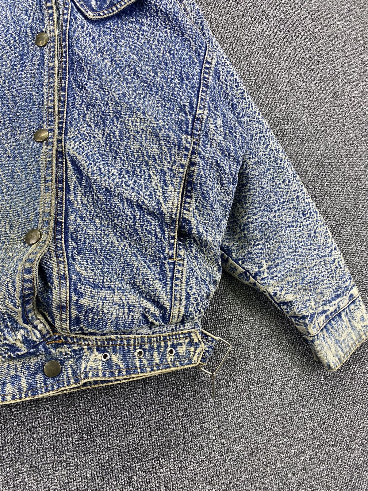 Vintage Vintage John & Bill Acid Wash Style Rare Design Denim Jacket Size M / US 6-8 / IT 42-44 - 8 Thumbnail