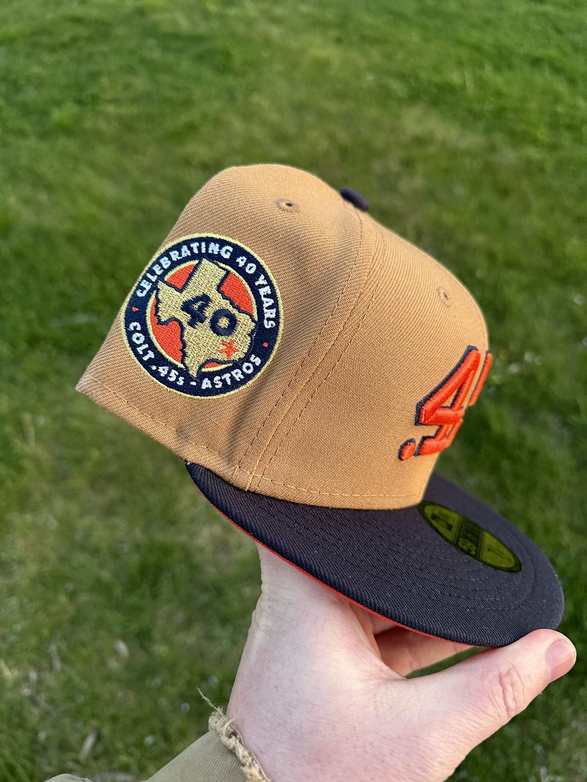 Hat Club × MyFitteds × New Era Topperz Houston Astros 45’s Two Tone Fitted 7 1/8 Size ONE SIZE - 2 Thumbnail