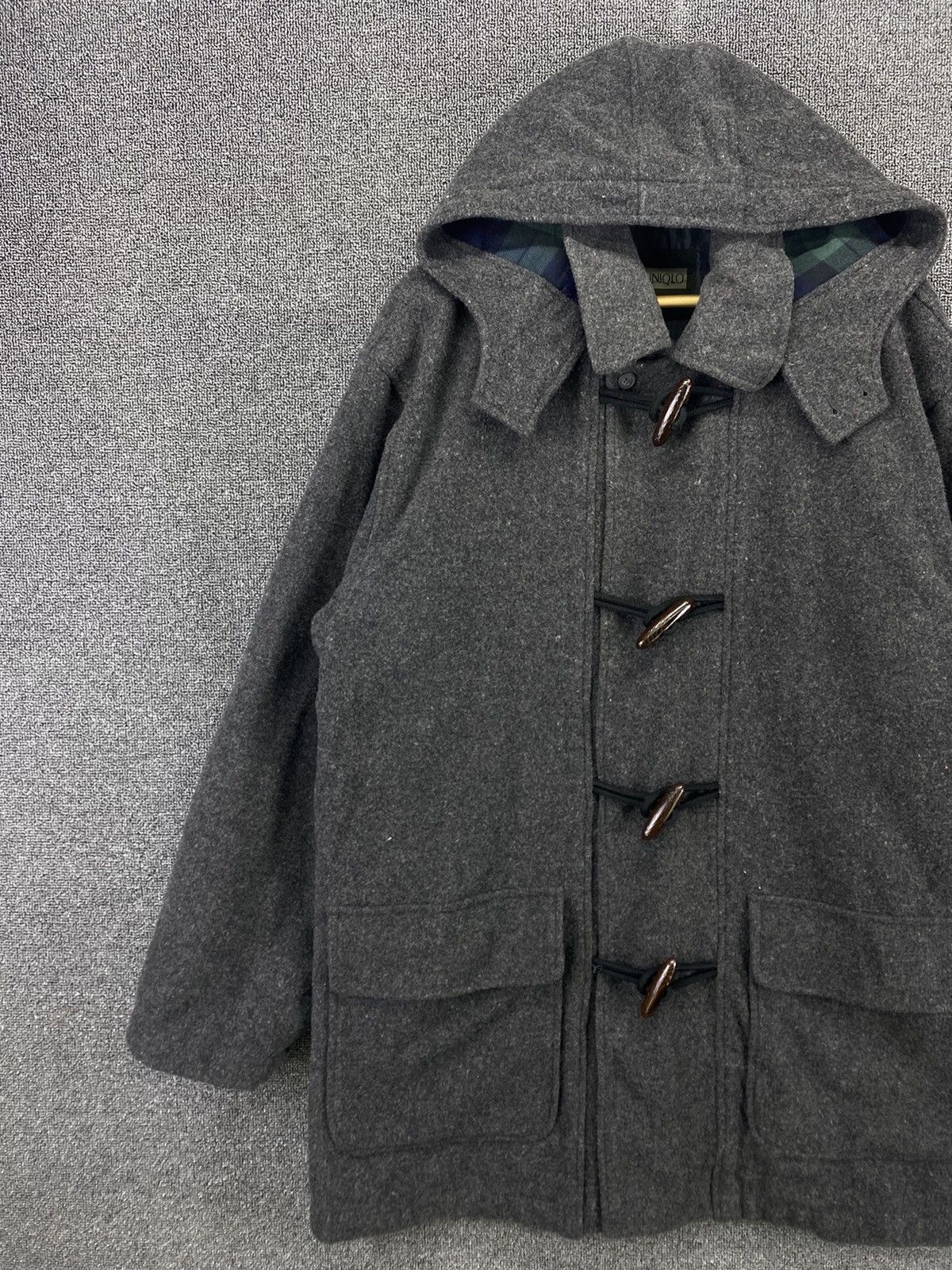 Uniqlo Vintage 90s Uniqlo Wool Duffle Coat Jacket Size US L / EU 52-54 / 3 - 4 Thumbnail