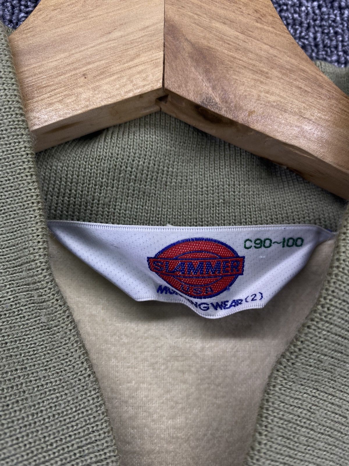 Japanese Brand Vintage Grand Slam Musing Wear Slammer U.S.A Varsity Jacket Size US L / EU 52-54 / 3 - 5 Thumbnail