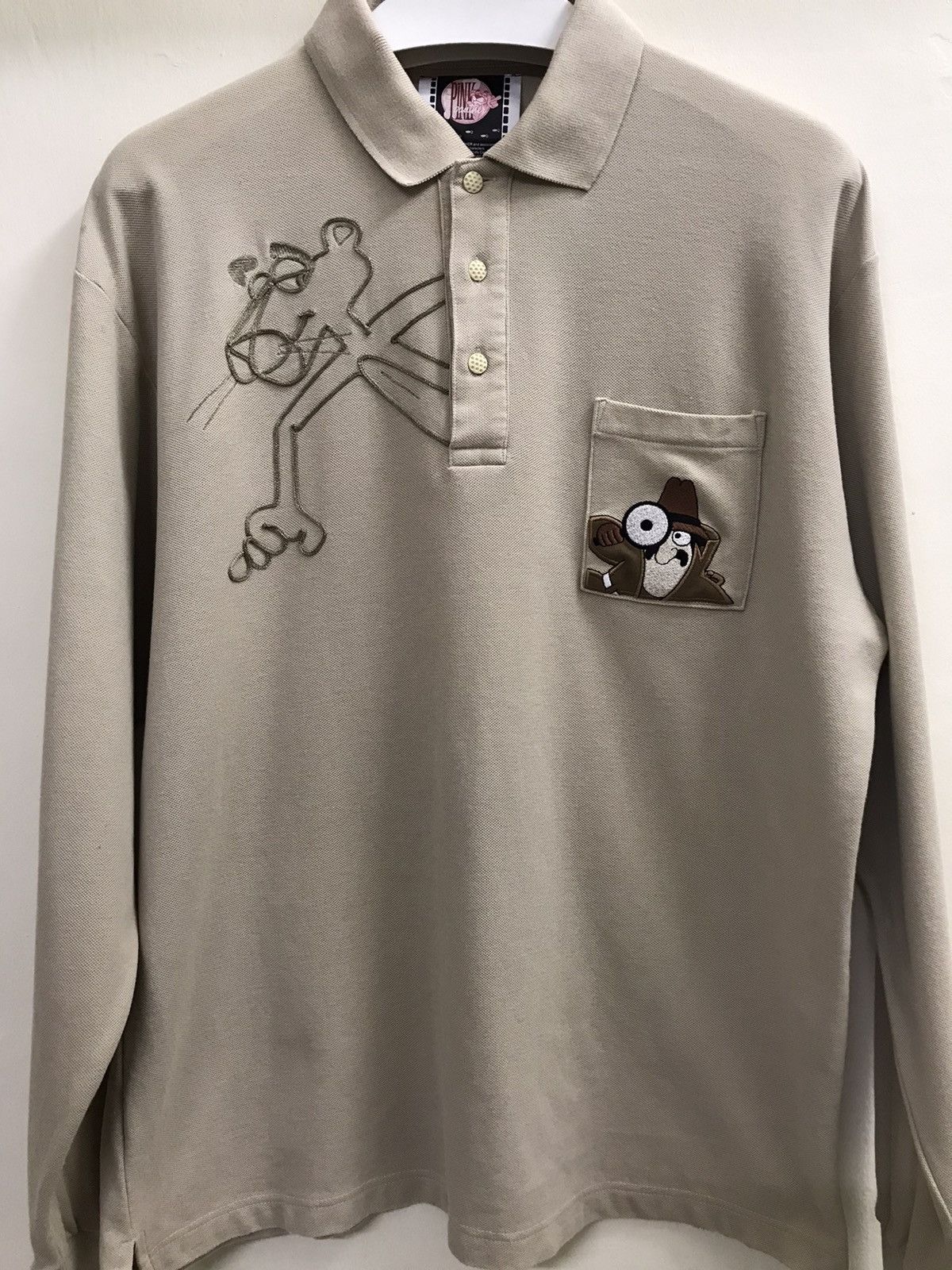 Cartoon Network × Vintage 💥RARE💥 Vintage 90s Pink Panther Shirt Embroidery Size US M / EU 48-50 / 2 - 3 Thumbnail