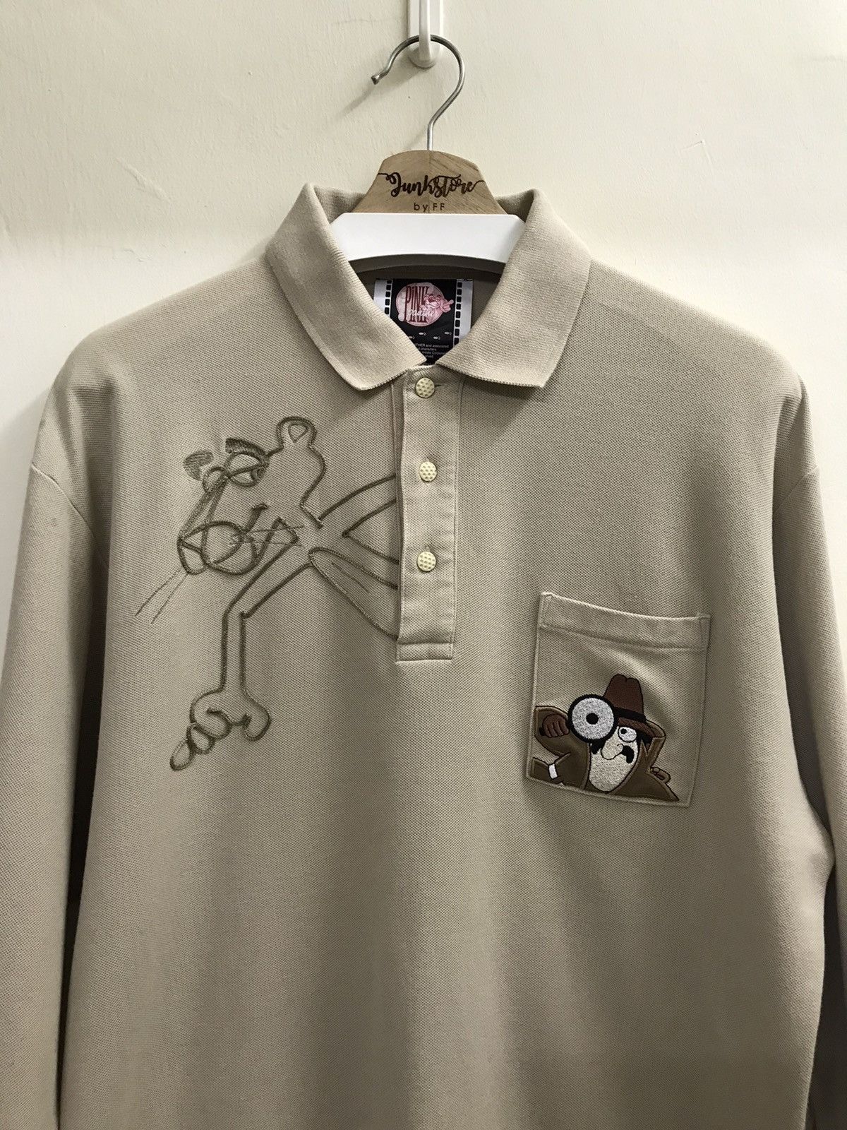 Cartoon Network × Vintage 💥RARE💥 Vintage 90s Pink Panther Shirt Embroidery Size US M / EU 48-50 / 2 - 2 Thumbnail
