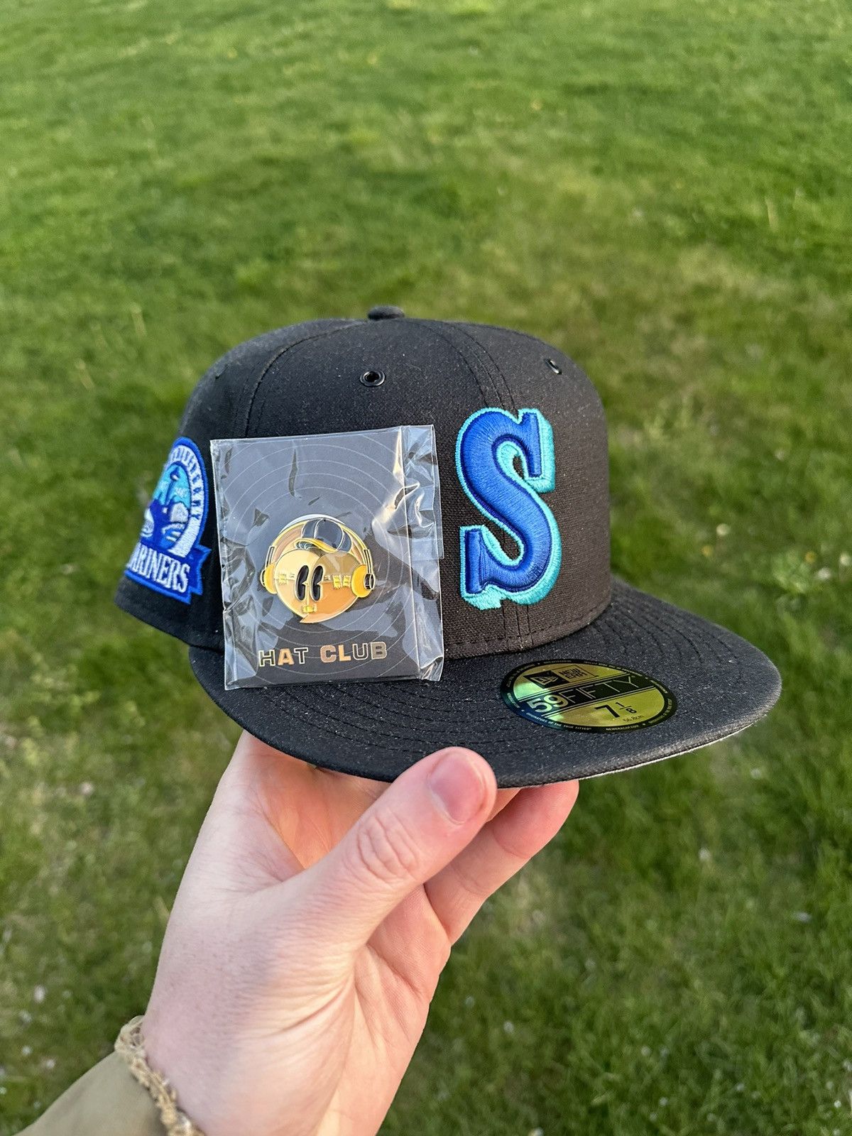 Seattle Mariners Myfitteds New Era Fitted Hat Size 7 1/8