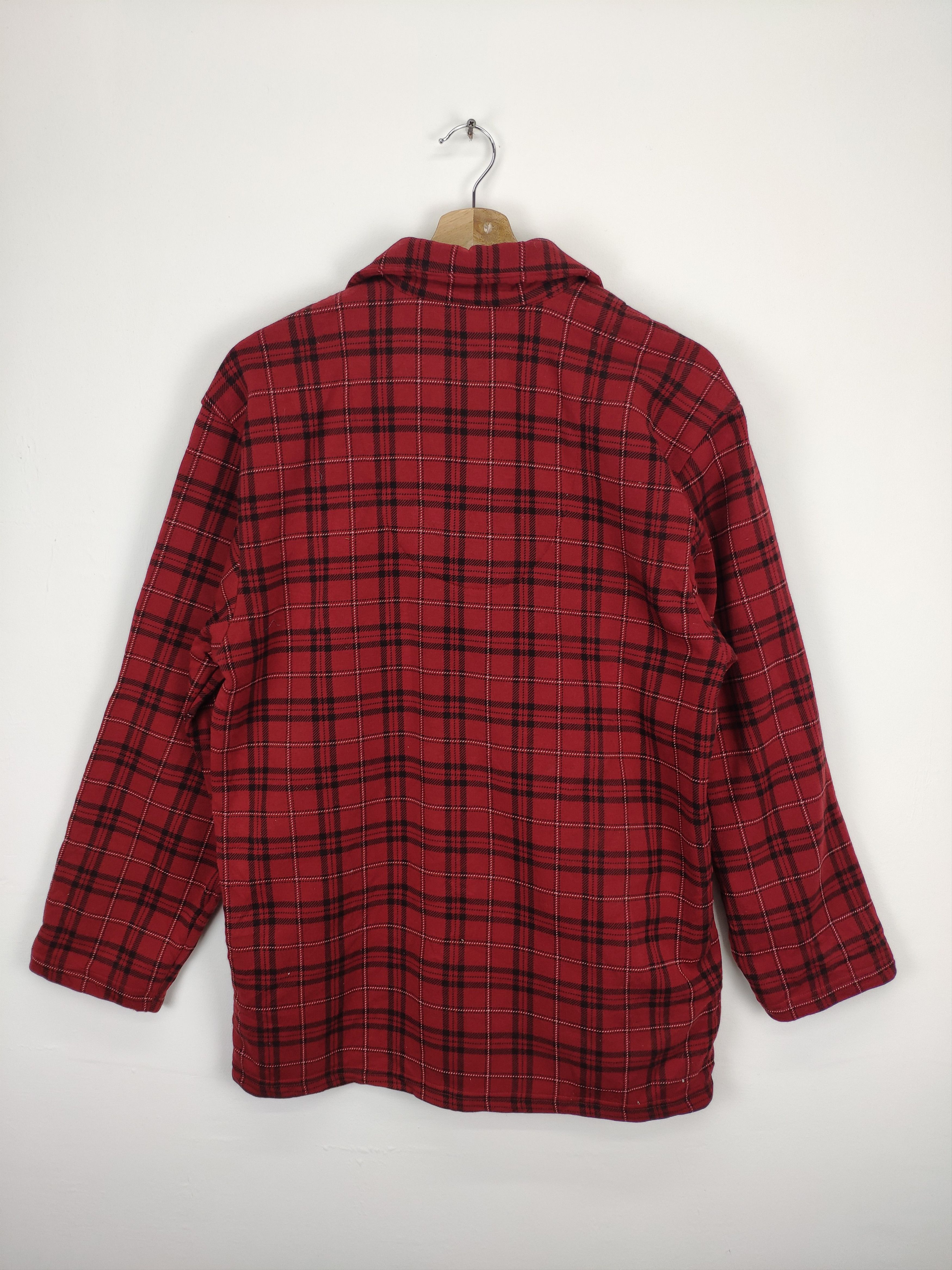 Flannel × Japanese Brand × Vintage Vintage Night Wear Plaid Flannel Button Up Size US M / EU 48-50 / 2 - 9 Thumbnail