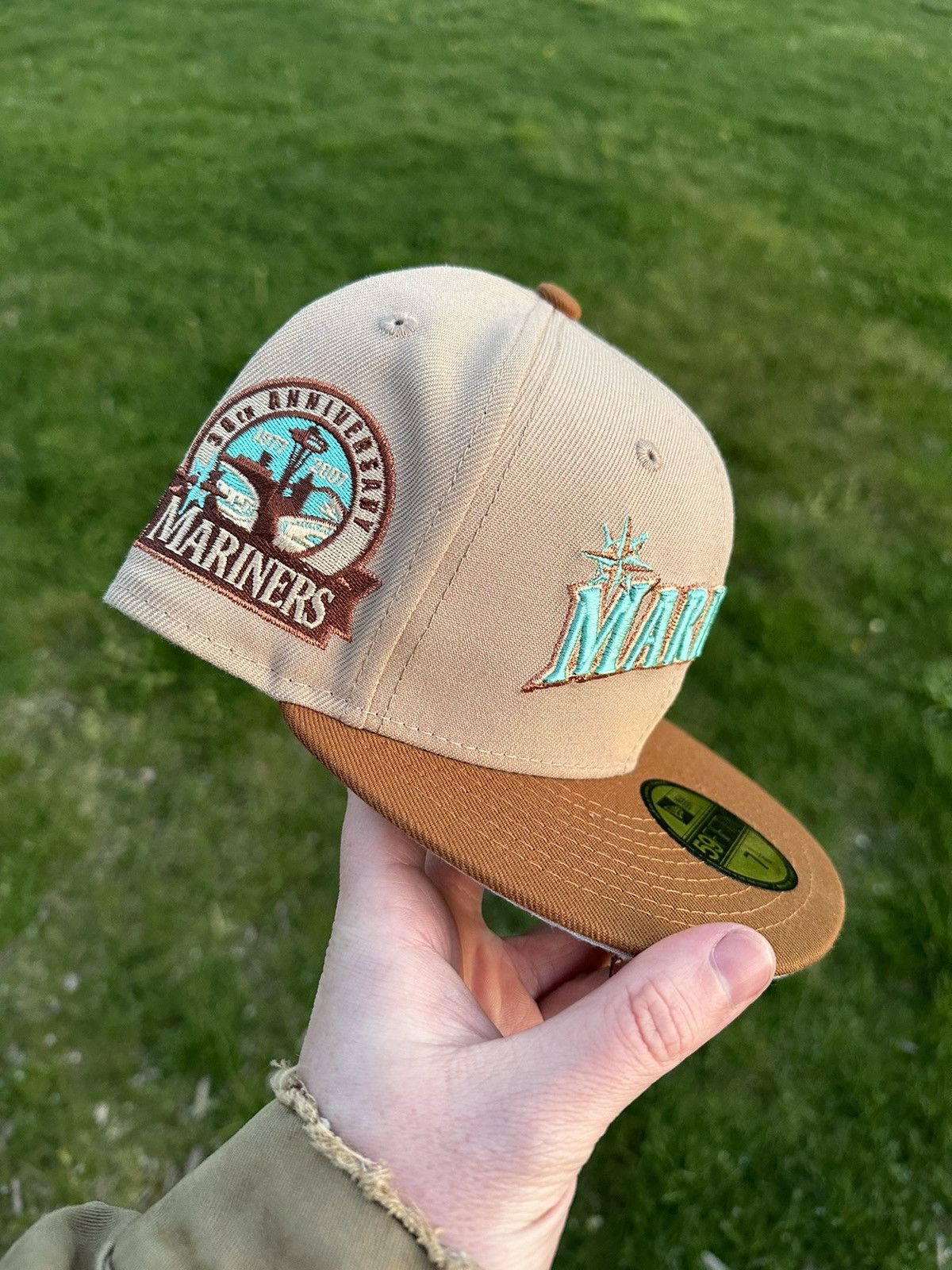 Hat Club × MyFitteds × New Era Seattle Mariners Script Two Tone Fitted 7 1/8 Size ONE SIZE - 2 Thumbnail