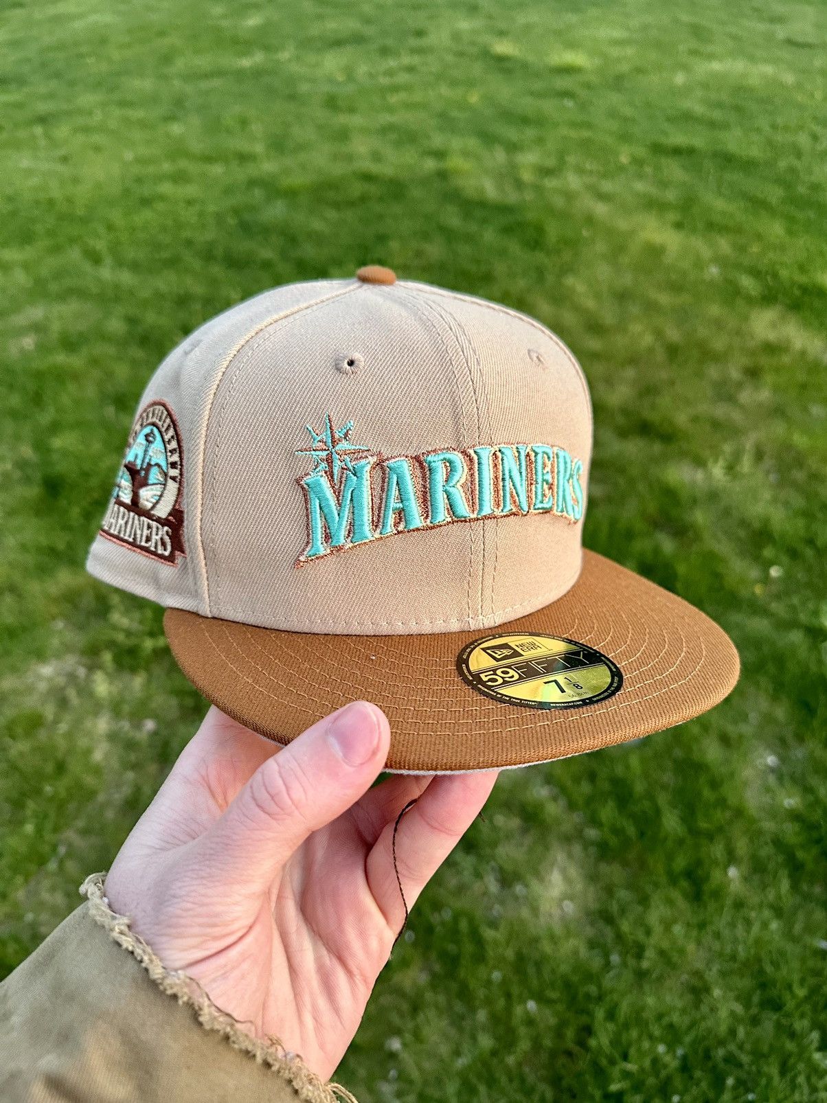 Hat Club × MyFitteds × New Era Seattle Mariners Script Two Tone Fitted 7 1/8 Size ONE SIZE - 1 Thumbnail